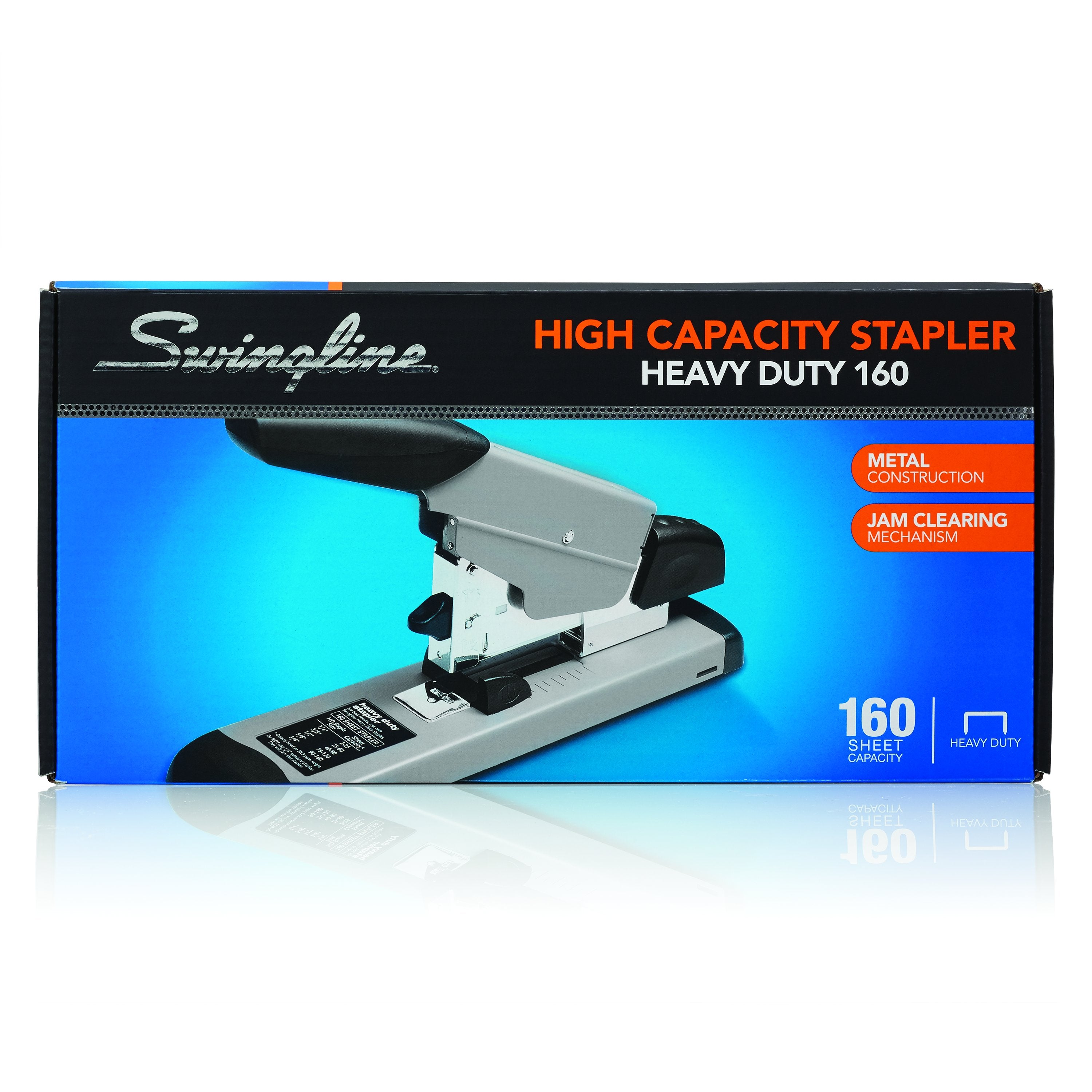 Swingline® Heavy Duty Stapler, Model 160, Black/Gray, 160 Sheet Capacity