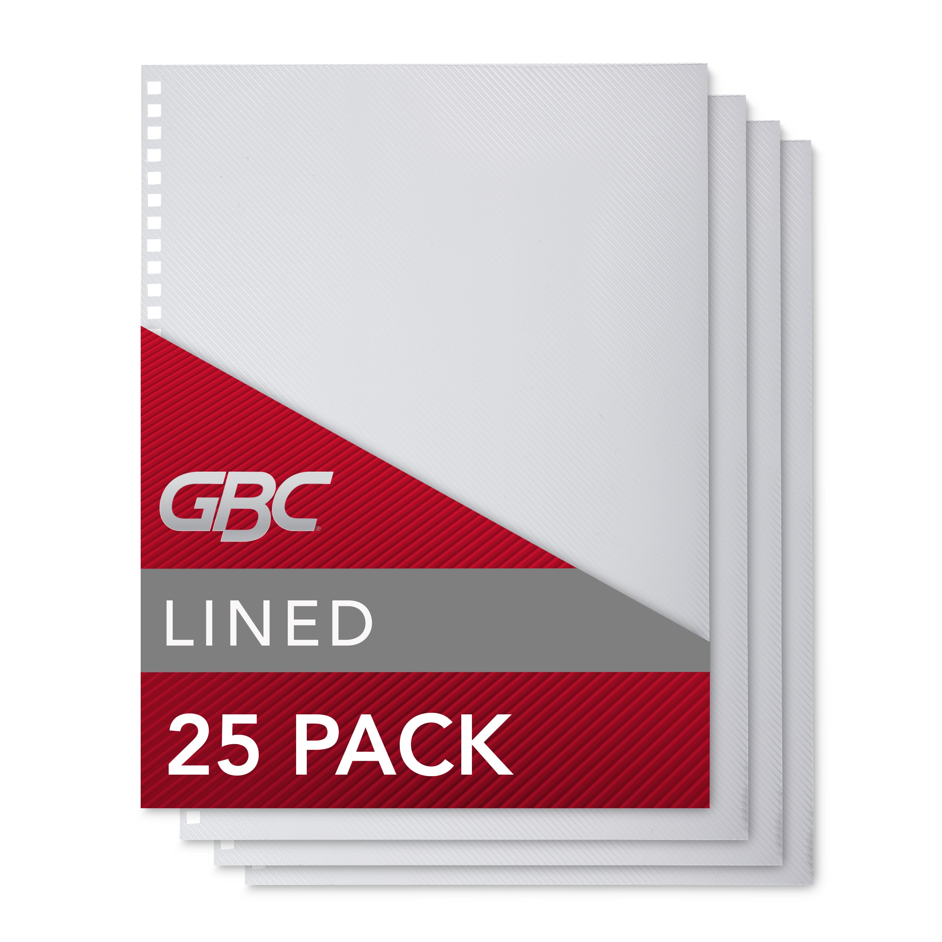 GBC ProClick Binding Presentation Covers, Lined Design, 8 1/2" x 11" (25 Pack)