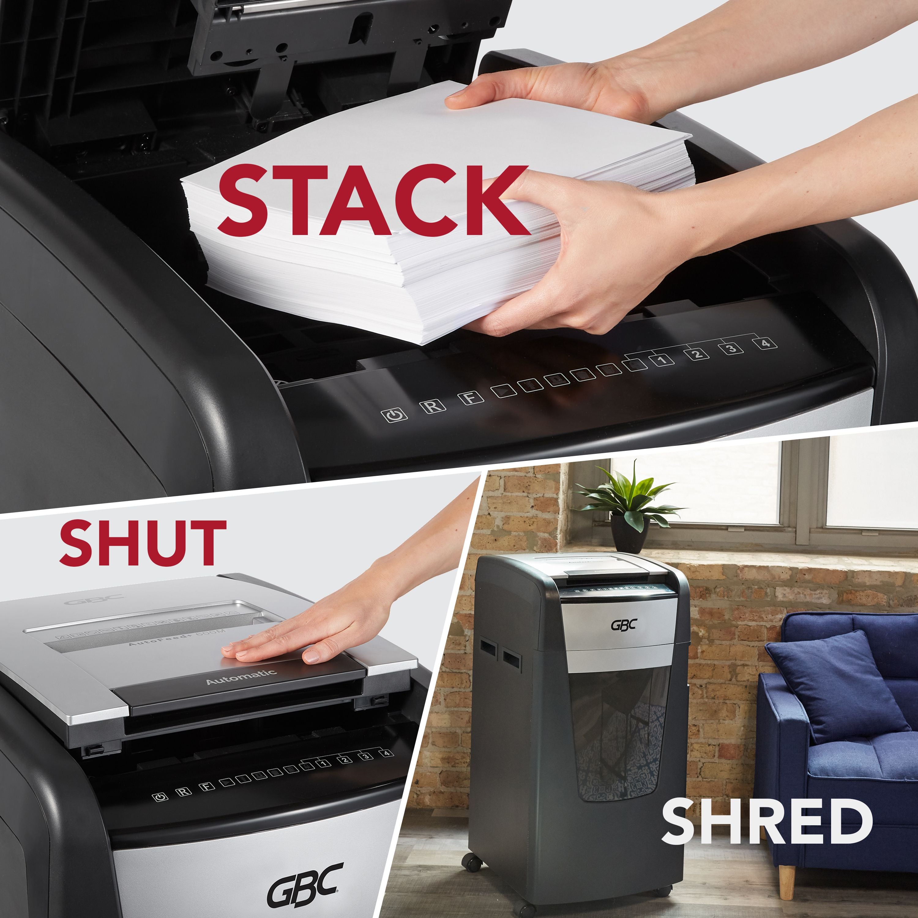 GBC 600X Office Autofeed+ Shredder