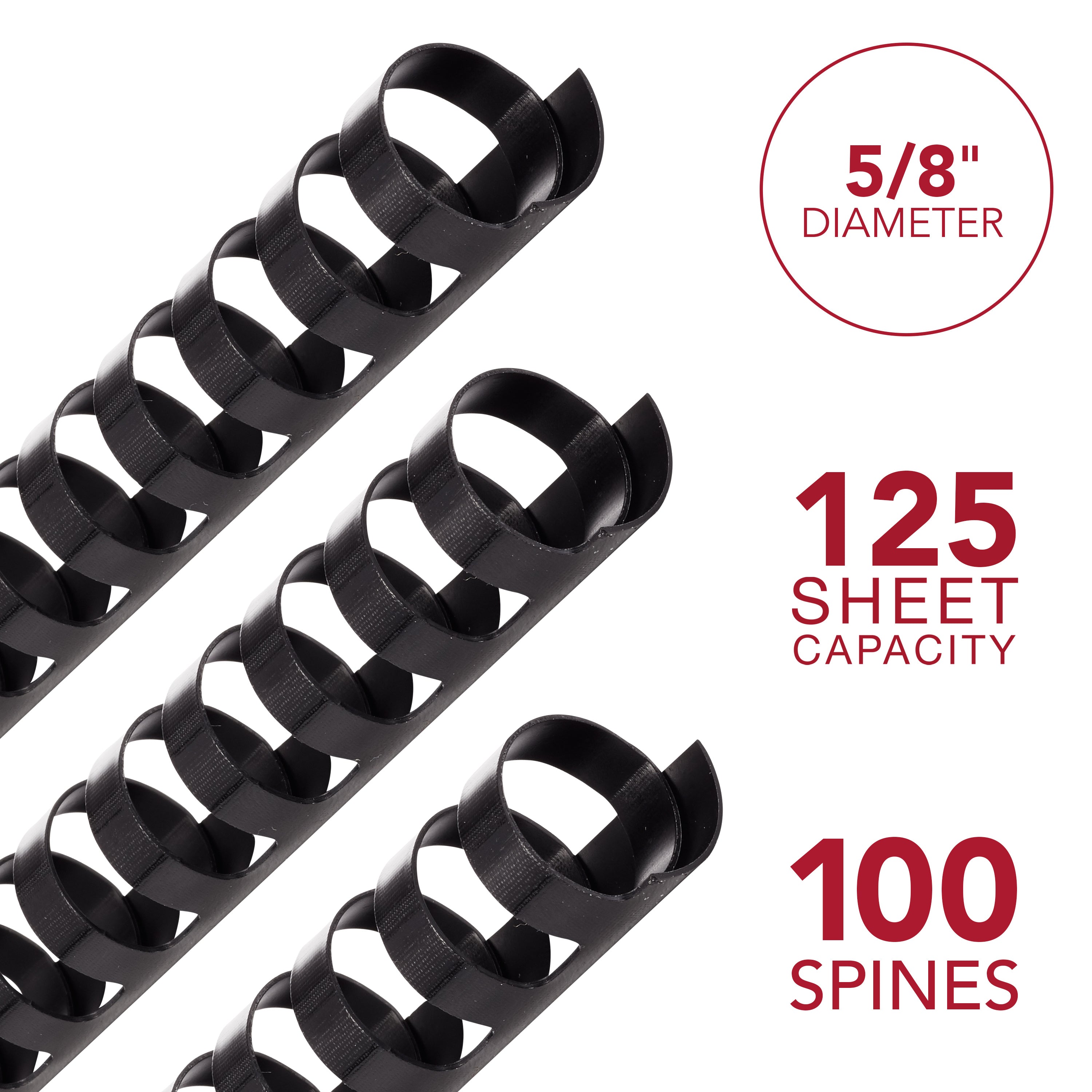 GBC CombBind 5/8" Binding Spines (100 Pack) GBC CombBind 5/8" Binding Spines (100 Pack)