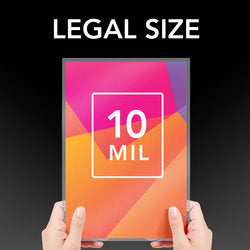 GBC HeatSeal Crystal Clear Laminating Pouches - Legal Size