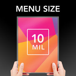 GBC HeatSeal Crystal Clear Laminating Pouches - Menu Size- 10 mil