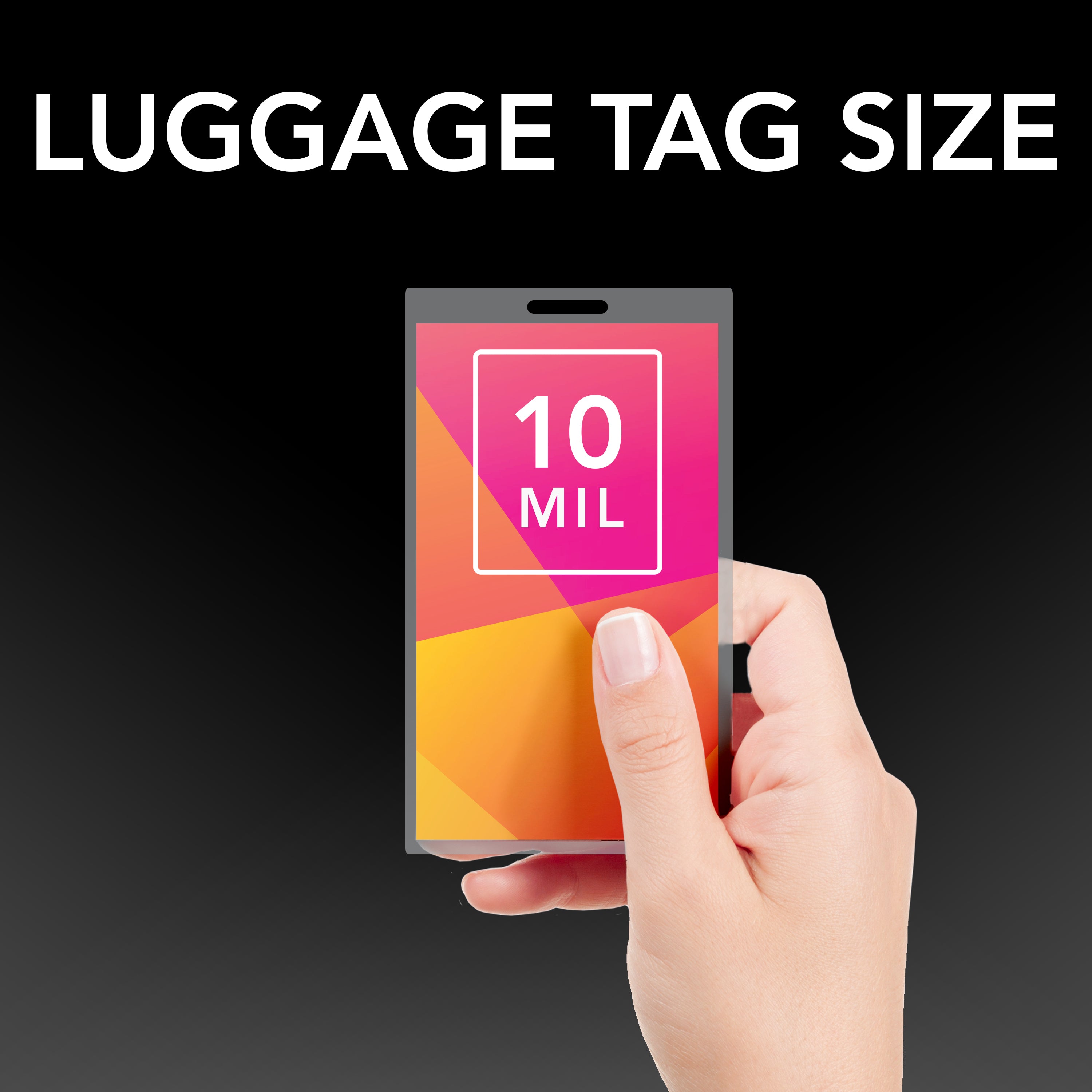 GBC HeatSeal Ultra Clear Laminating Pouches - Luggage Tag Size