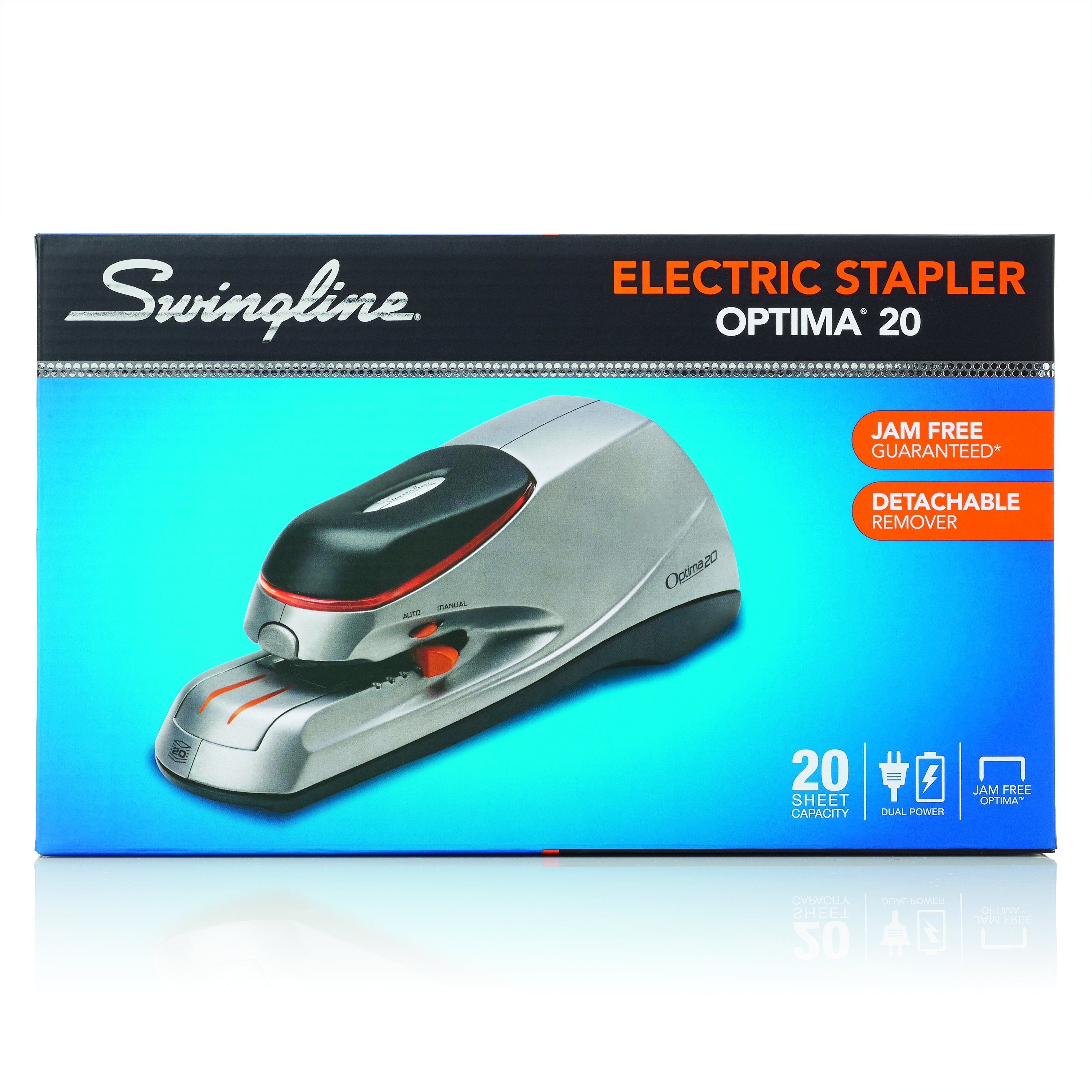 Swingline® Optima® 20 Electric Stapler - Silver