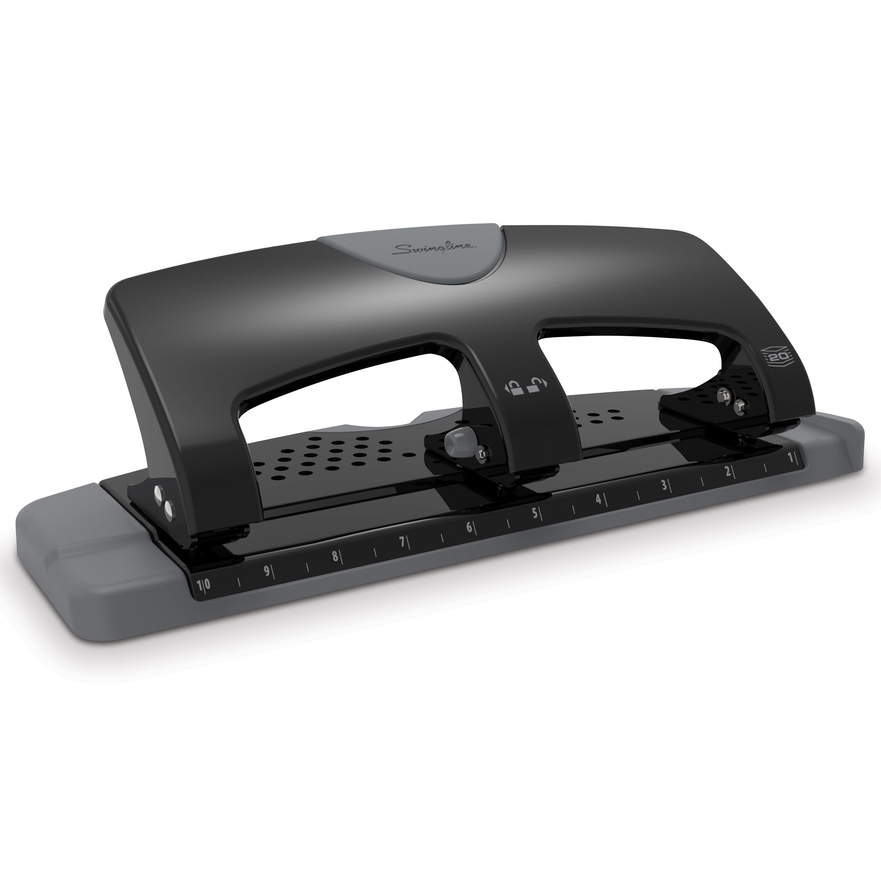 Swingline® SmartTouch™ 3-Hole Punch - 20 Sheet Effortless Punching