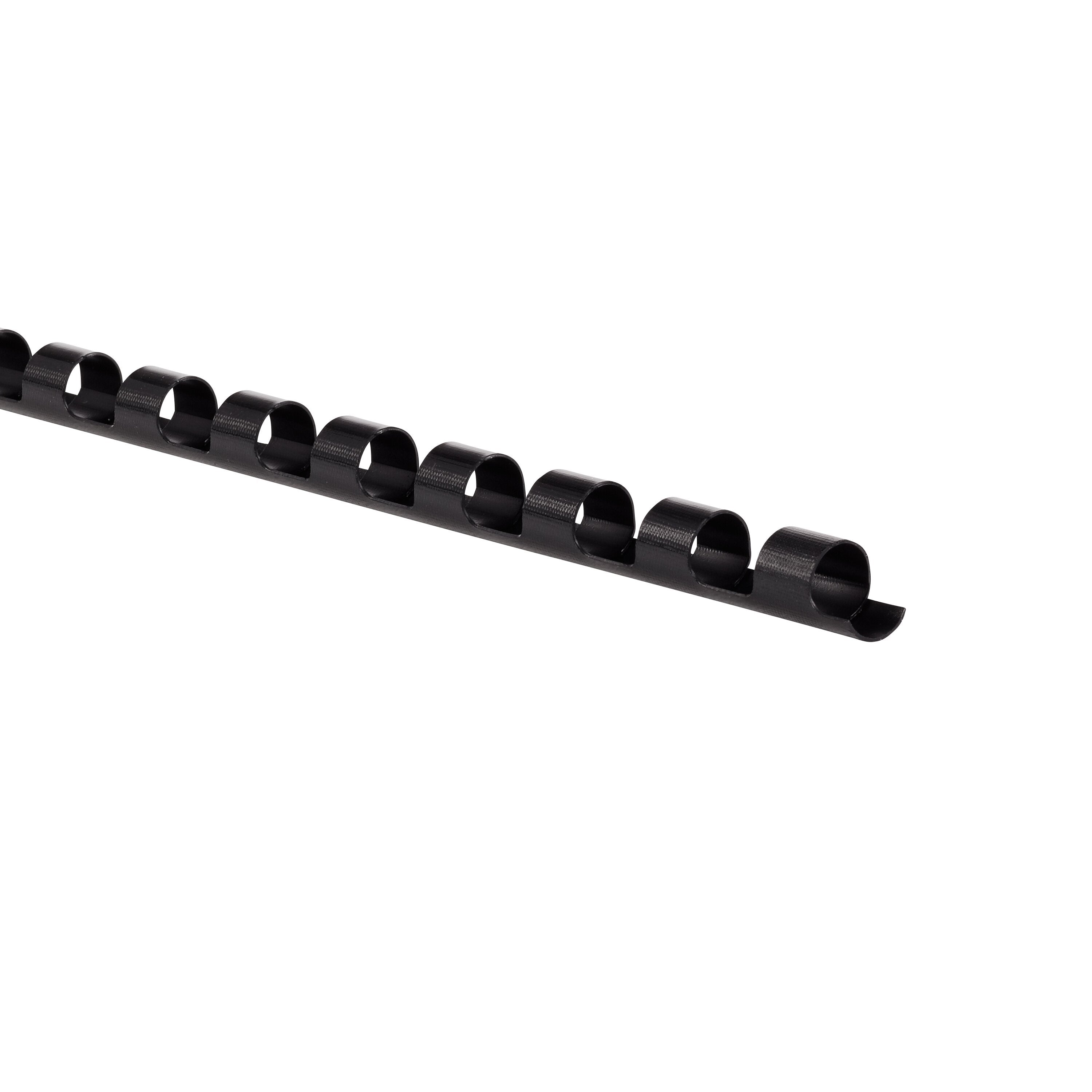 Mead CombBind 1/4" Black Binding Spines, 125 Pack