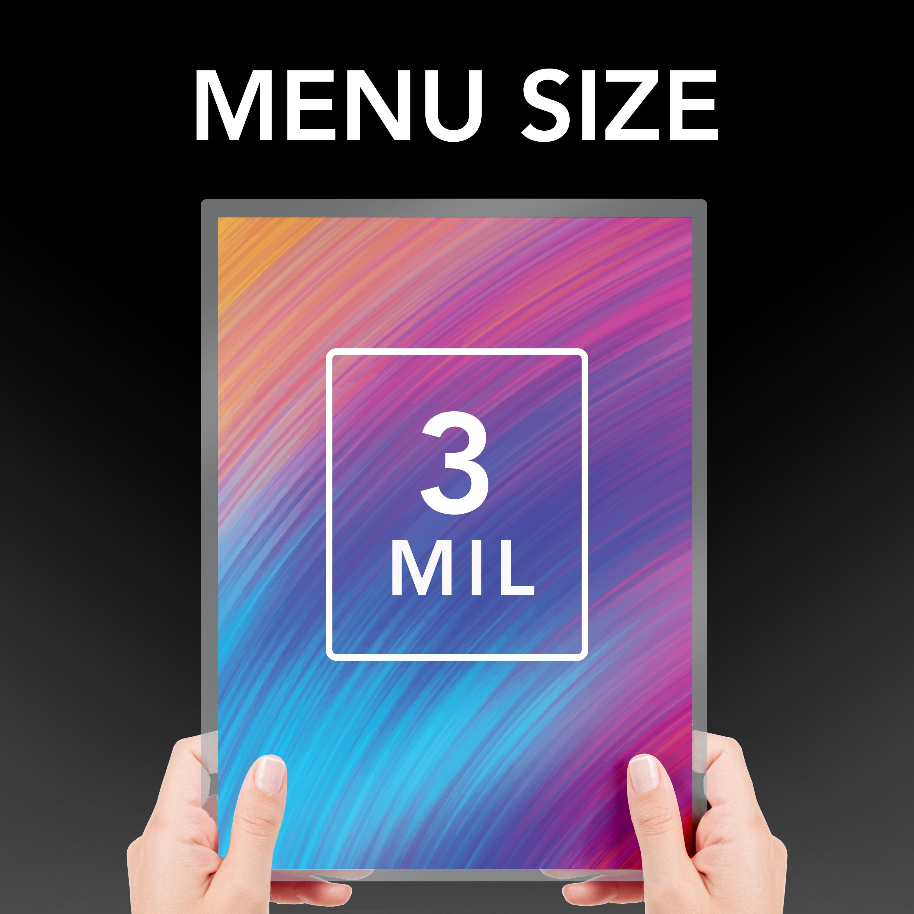 GBC EZUse Thermal Laminating Pouches - Menu Size, 3 mil, 100 Pack