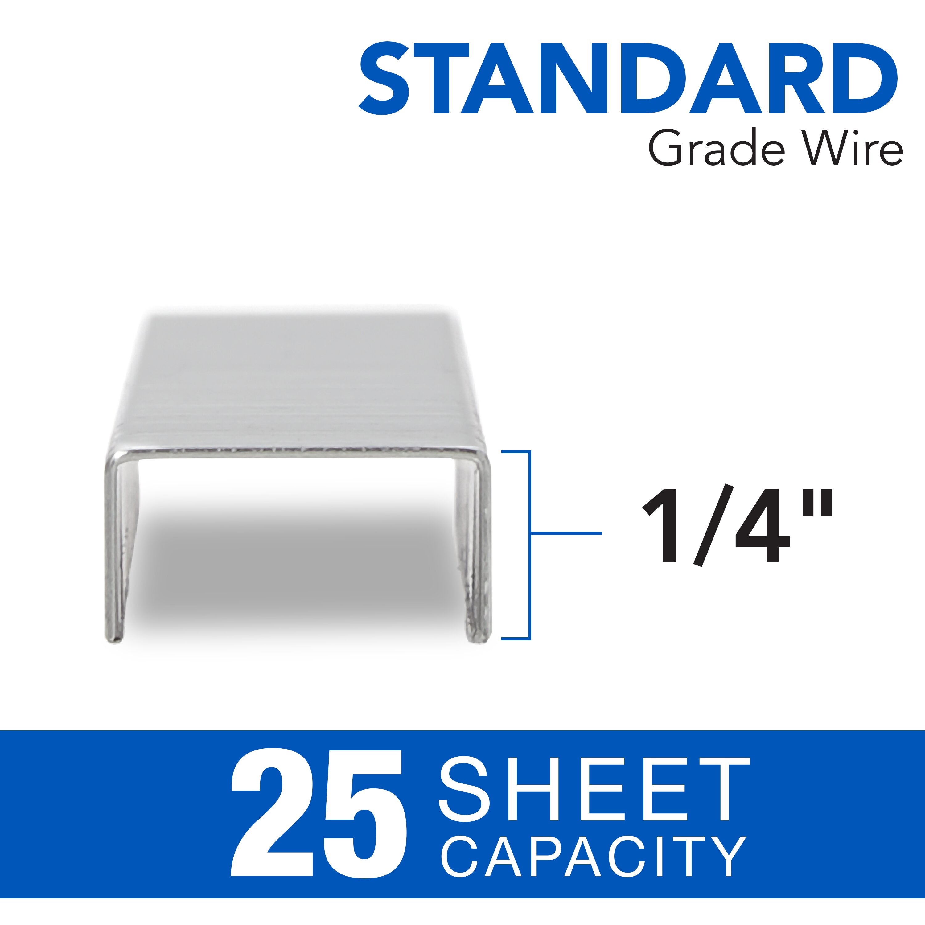 Swingline® Standard Staples 1/4" - 210 Per Strip, 5,000 Per Box, 10 Box Pack