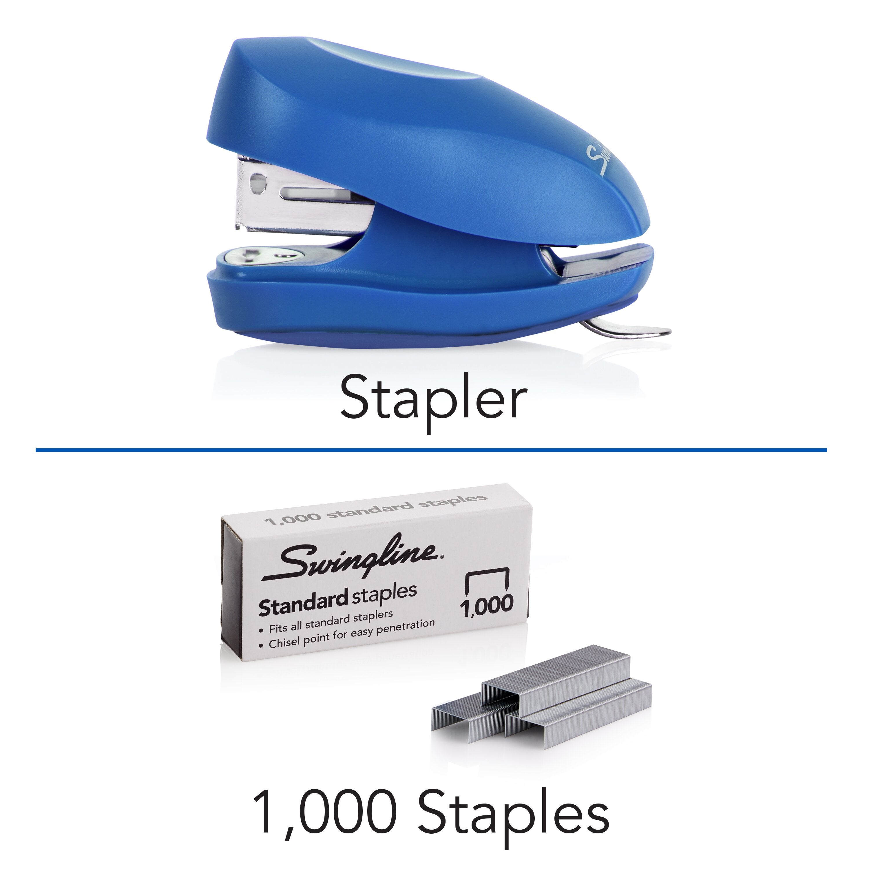 Swingline® Tot® Stapler, Blue, 12 Sheet Capacity