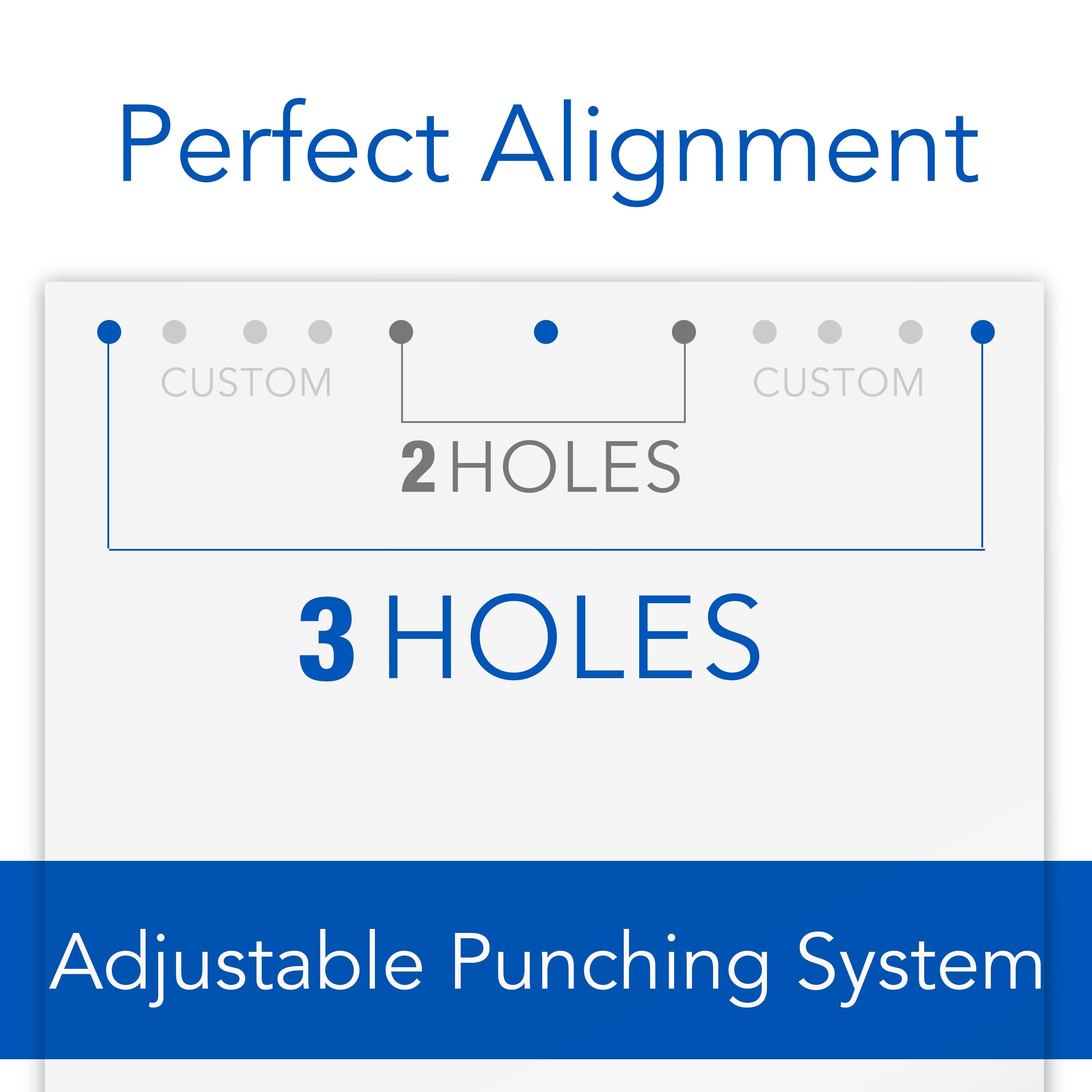 Swingline® LightTouch® High Capacity Desktop Punch, 2-7 Holes, 20 Sheets