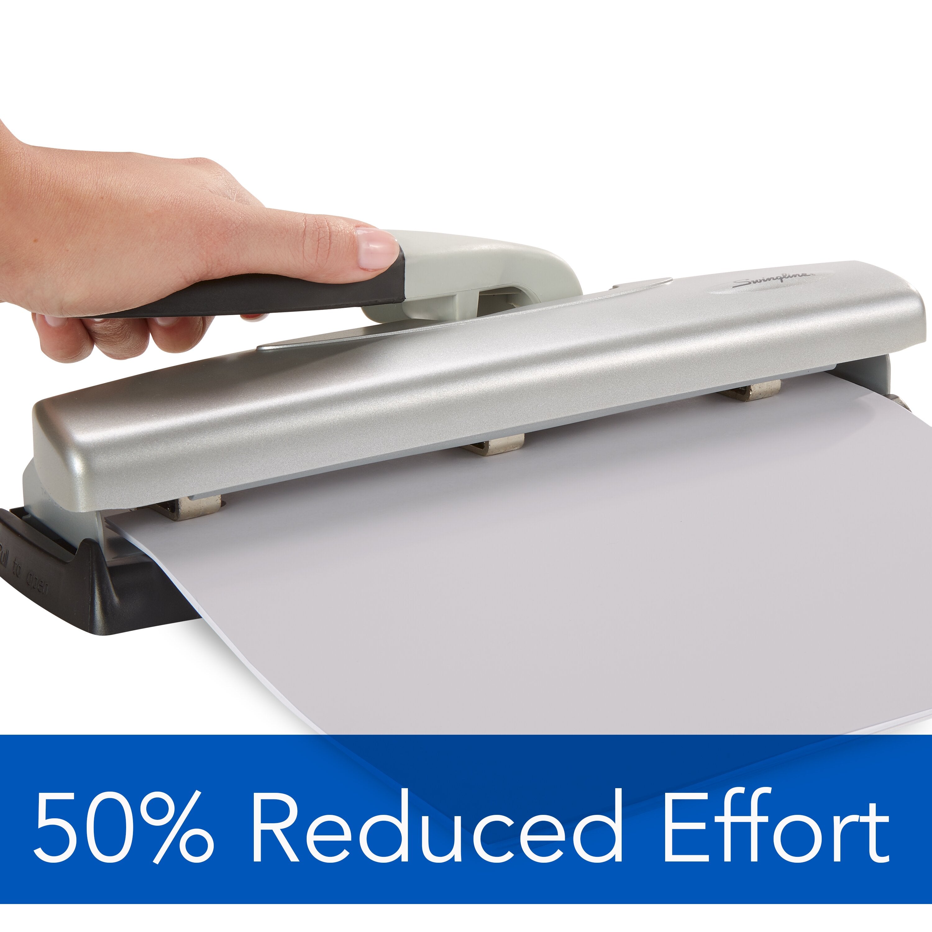 Swingline® LightTouch® High Capacity Desktop Punch, 2-7 Holes, 20 Sheets
