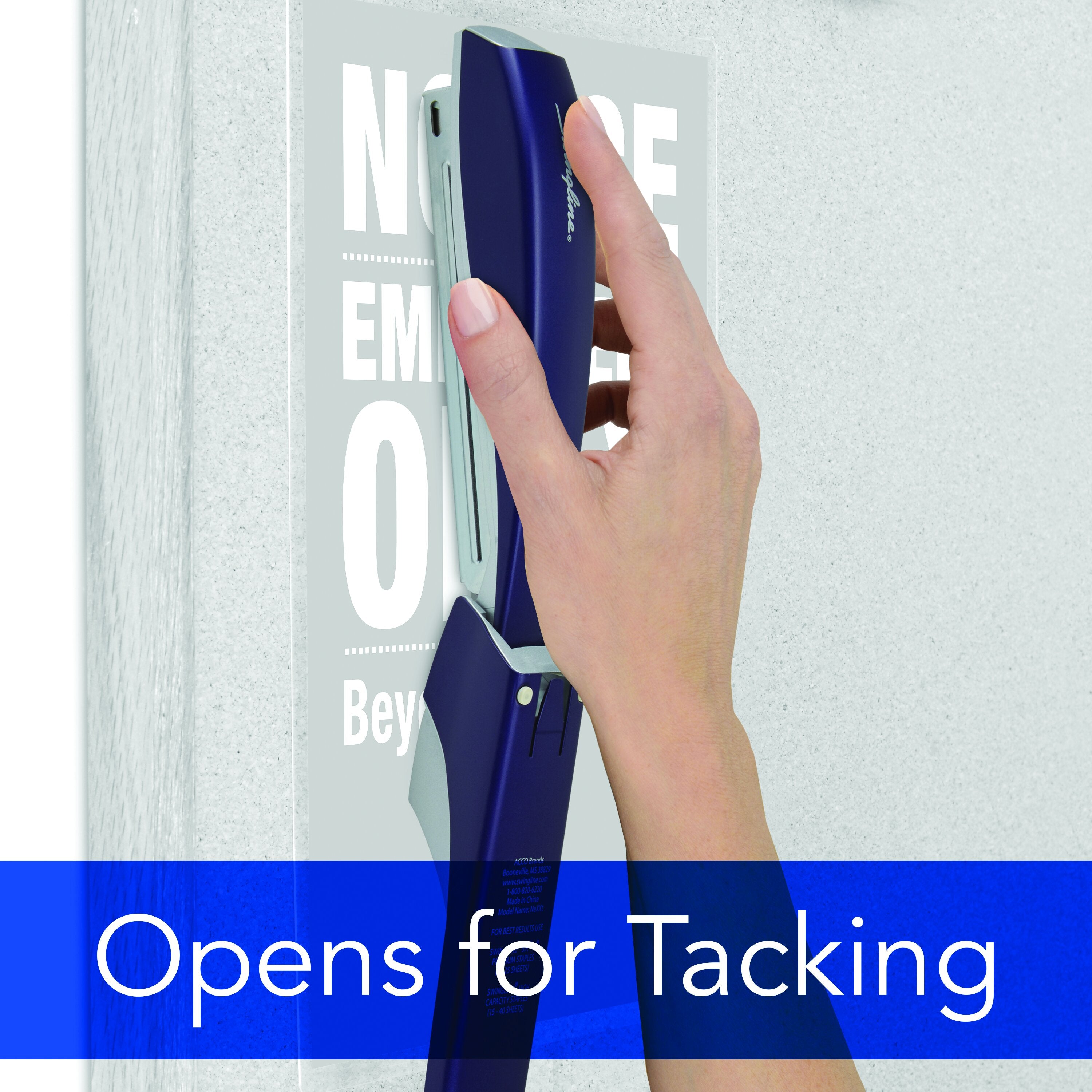 Swingline® NeXXt Series Style Desktop Stapler, Blue - 40 Sheets, Top-Loading