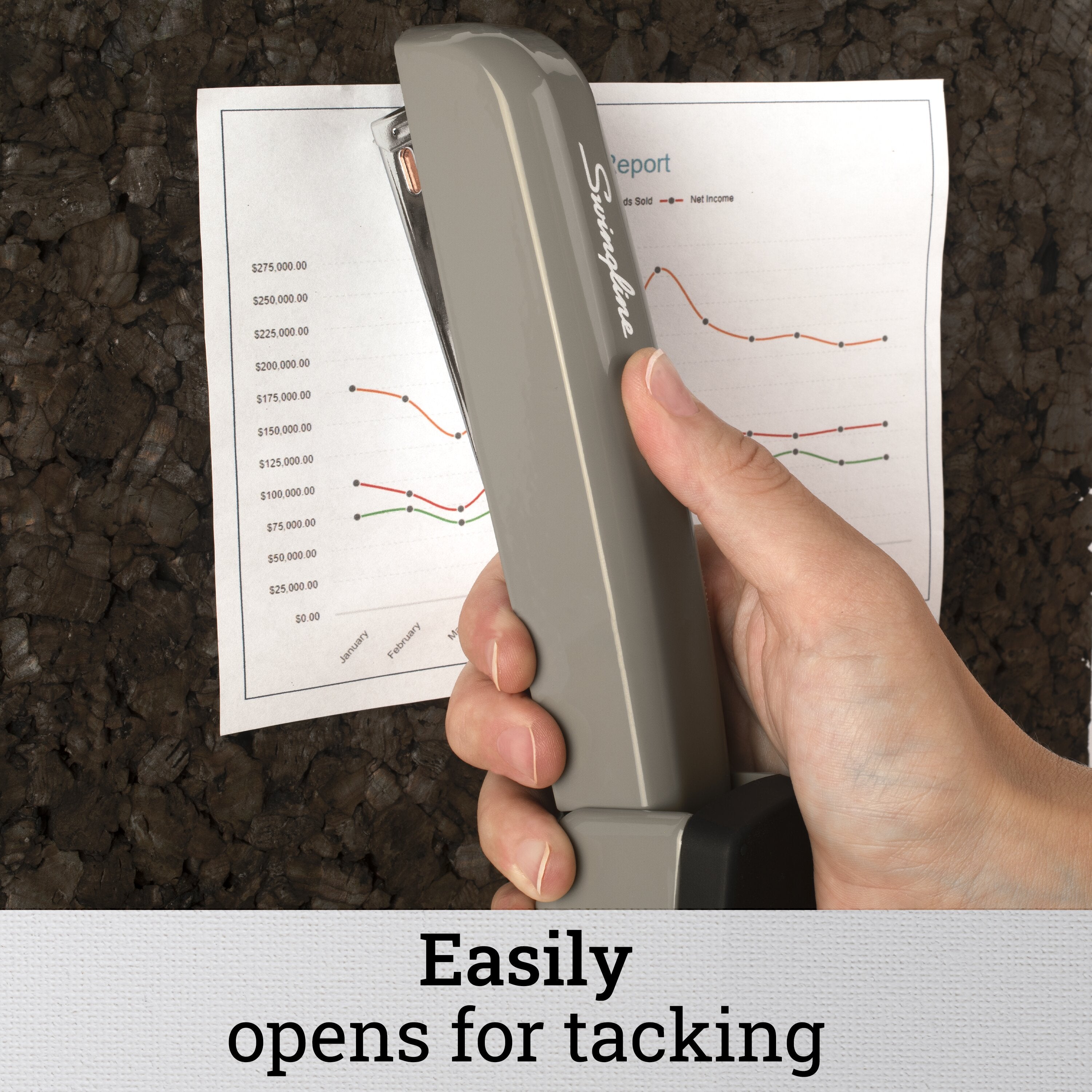 Swingline 747 Business Stapler - 30 Sheet Capacity - Steel Gray