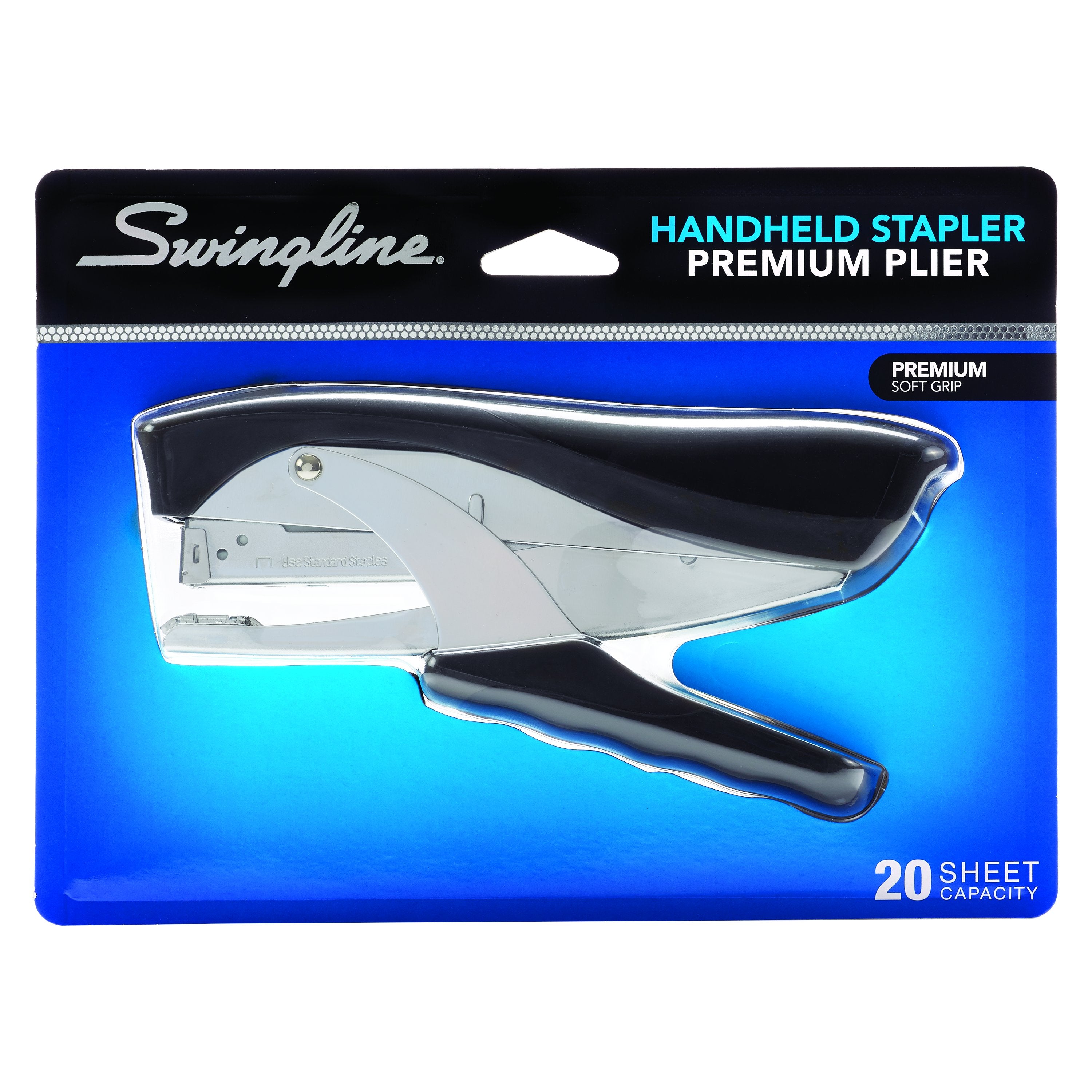 Swingline® Premium Hand Stapler, Model 20BK, Desktop Stapler