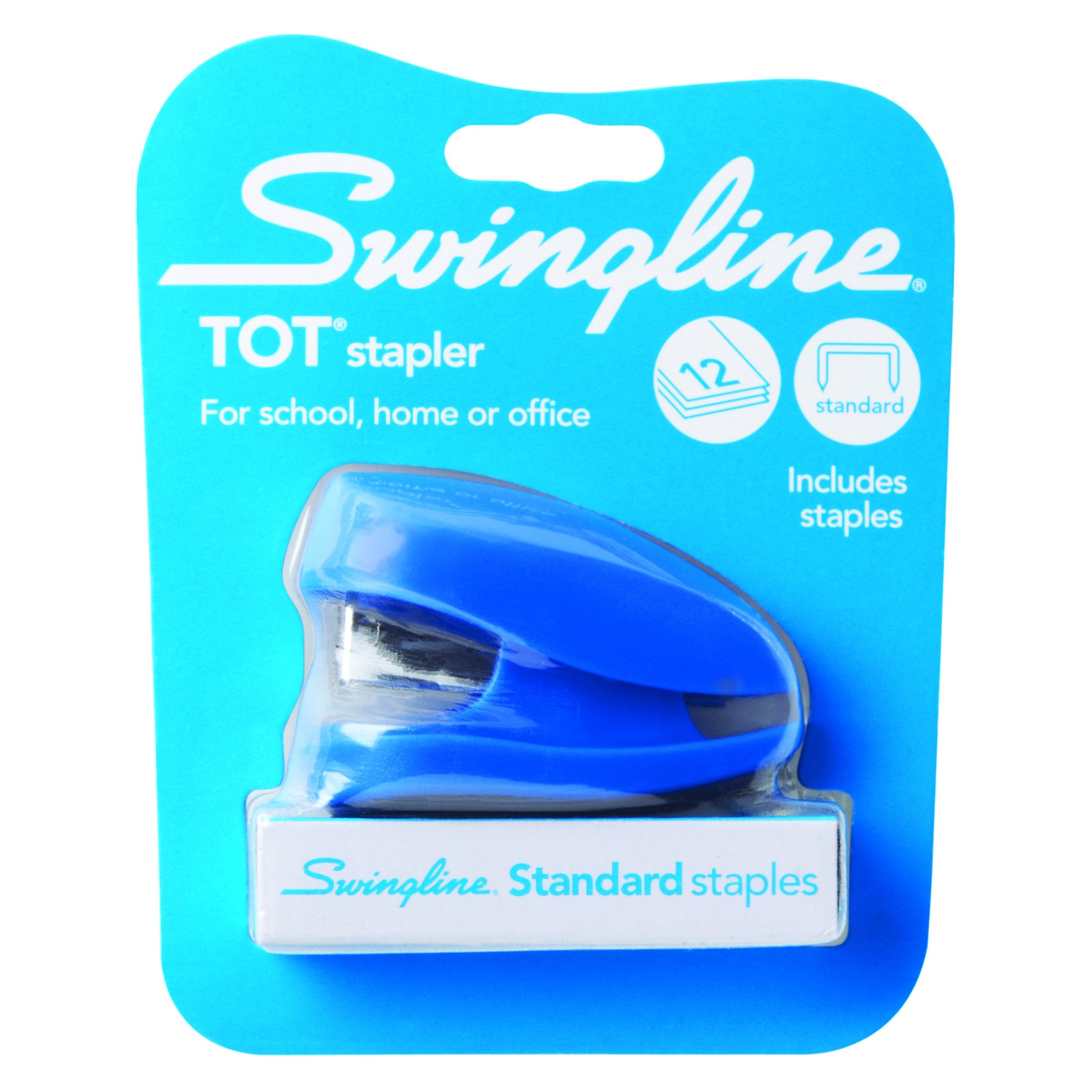 Swingline® Tot® Stapler, Blue, 12 Sheet Capacity