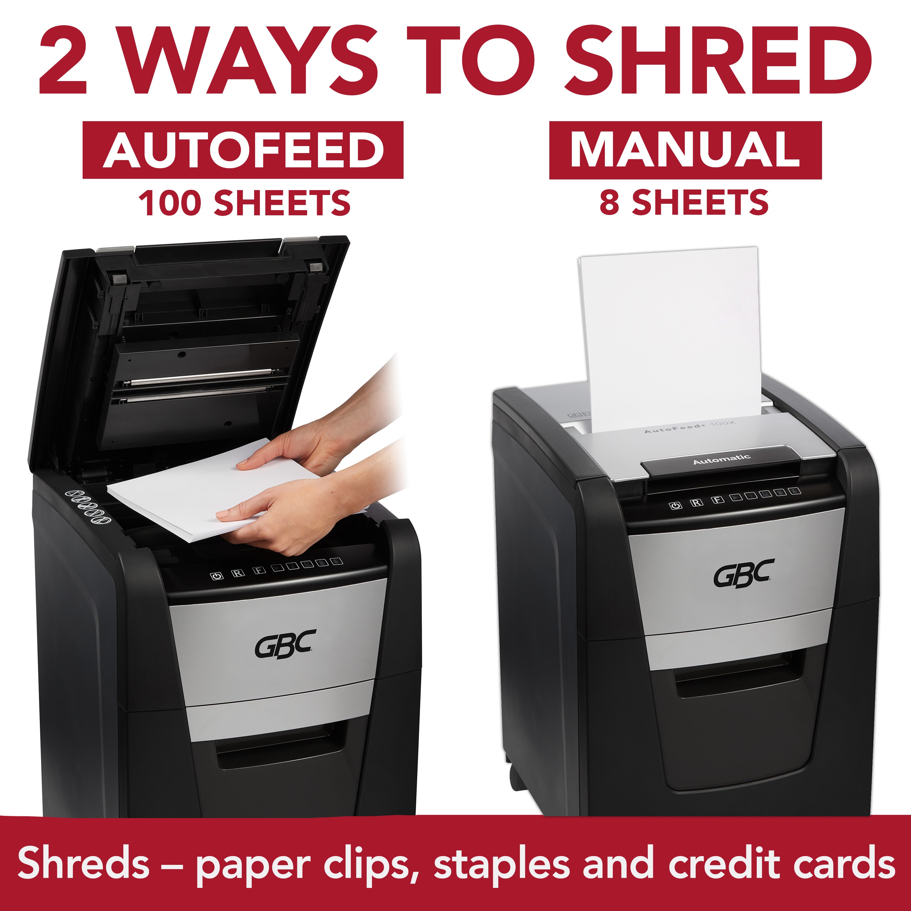 GBC 100X Personal Autofeed+ Shredder
