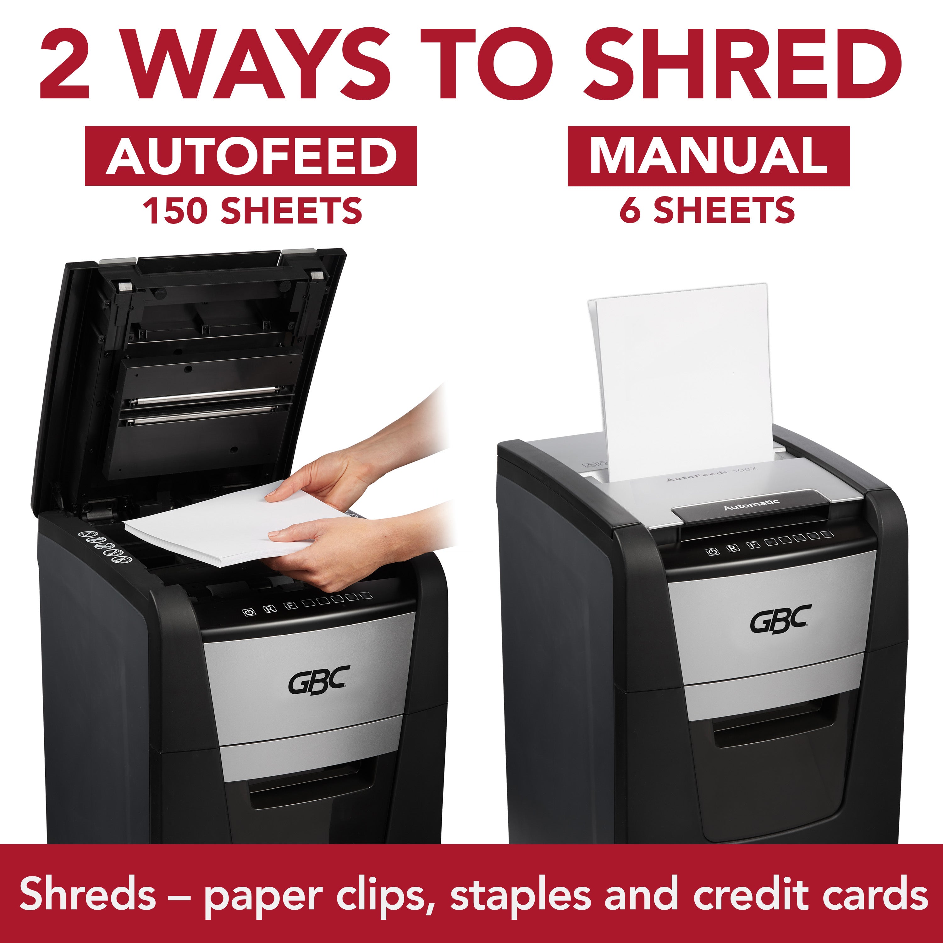 GBC 150X Personal Autofeed+ Shredder