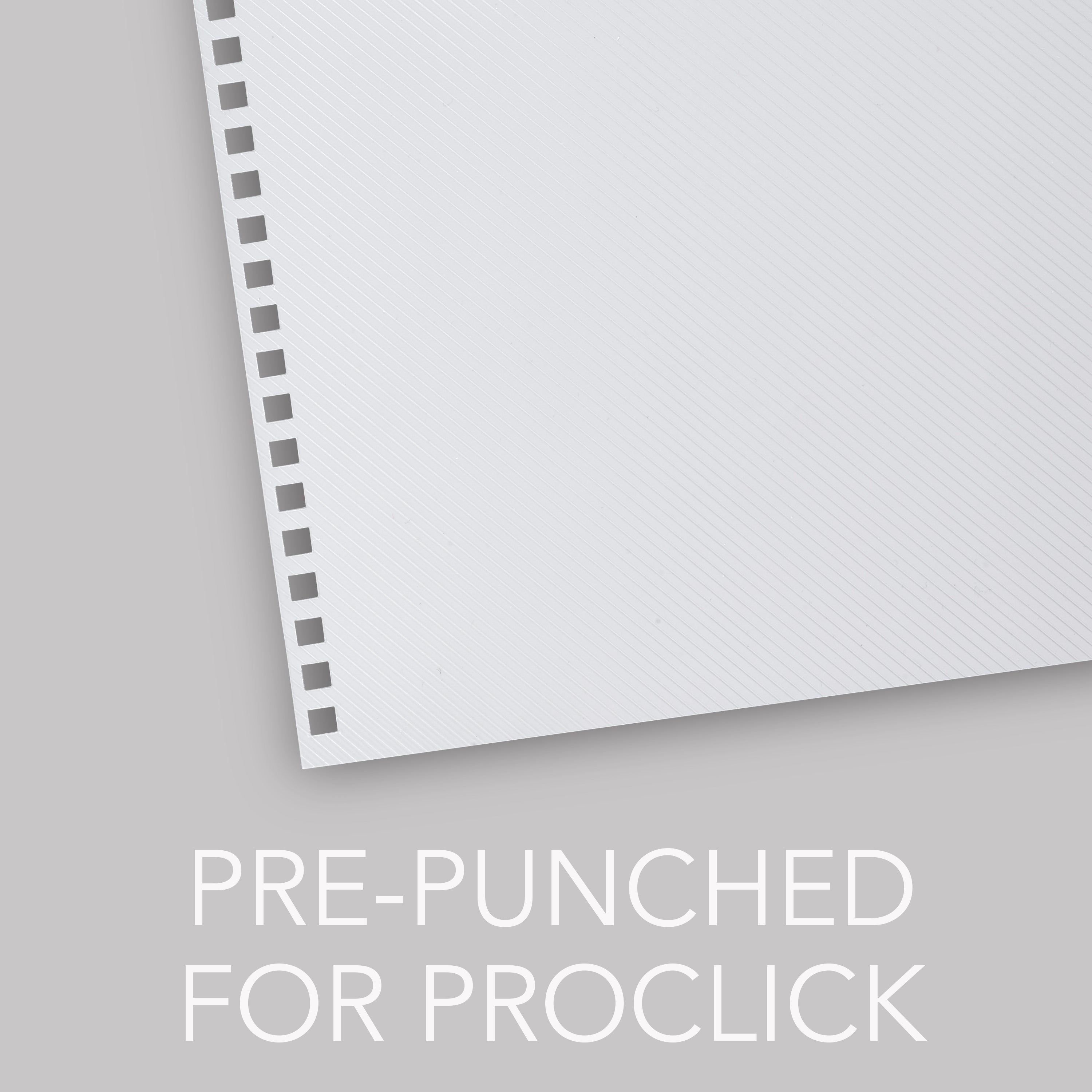 GBC ProClick Binding Presentation Covers, Lined Design, 8 1/2" x 11" (25 Pack)