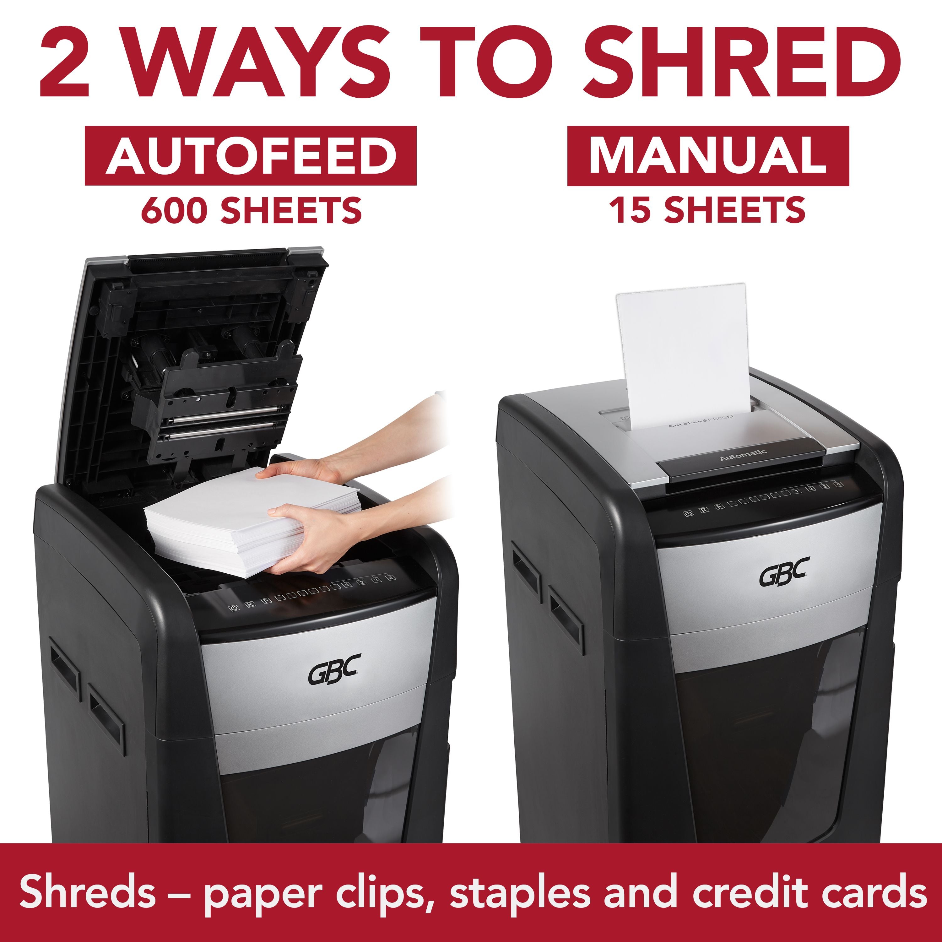 GBC 600X Office Autofeed+ Shredder