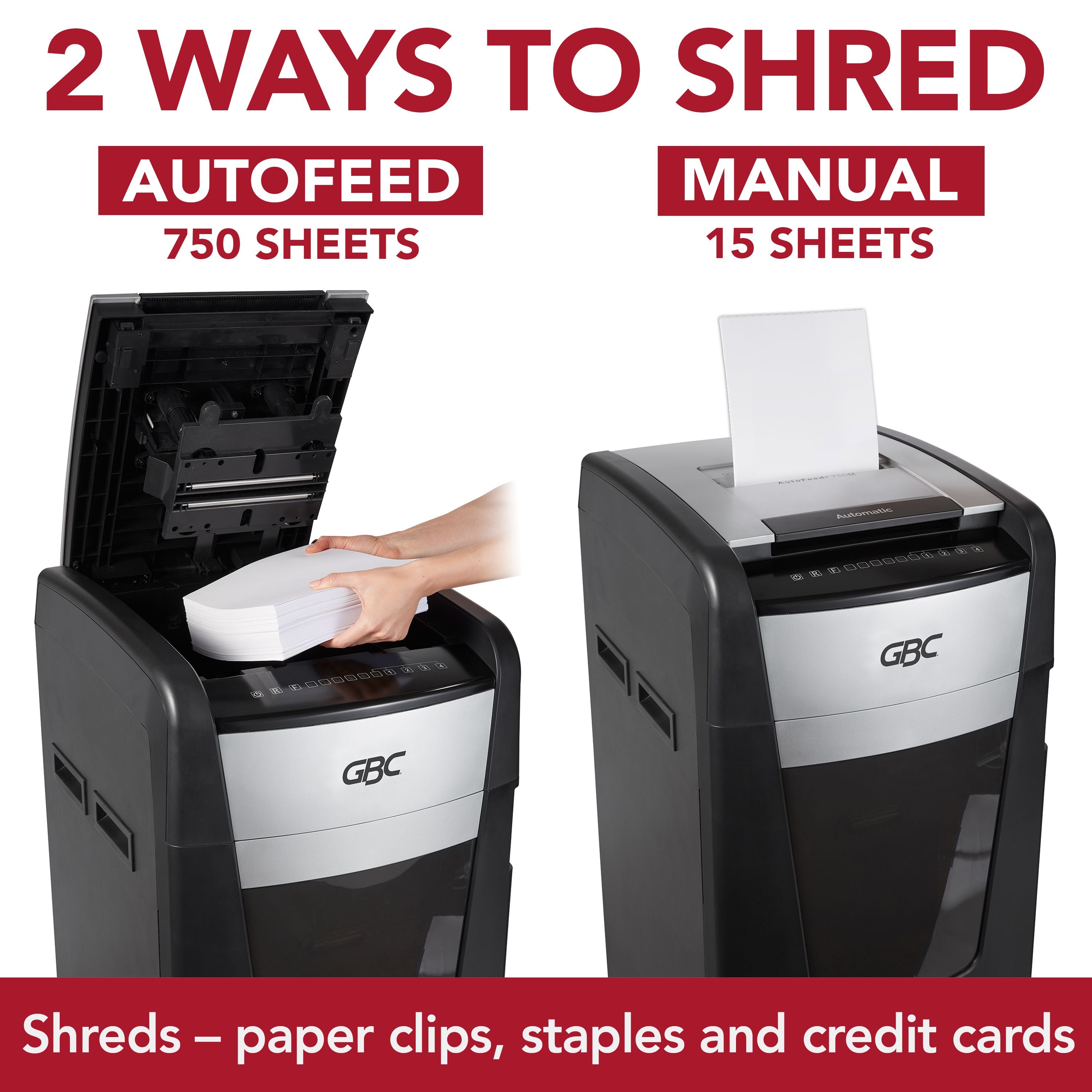 GBC 750M Commercial Autofeed+ Shredder