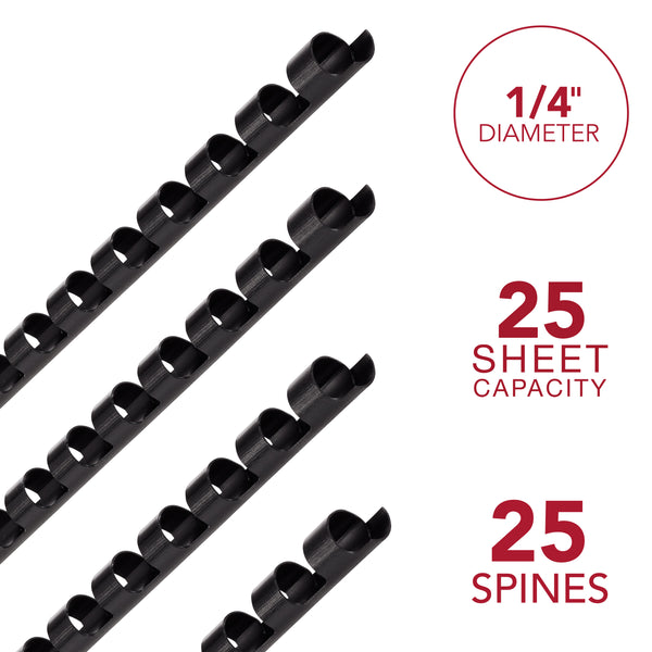 2 in pvc comb binding spine GBC CombBind 1/4
