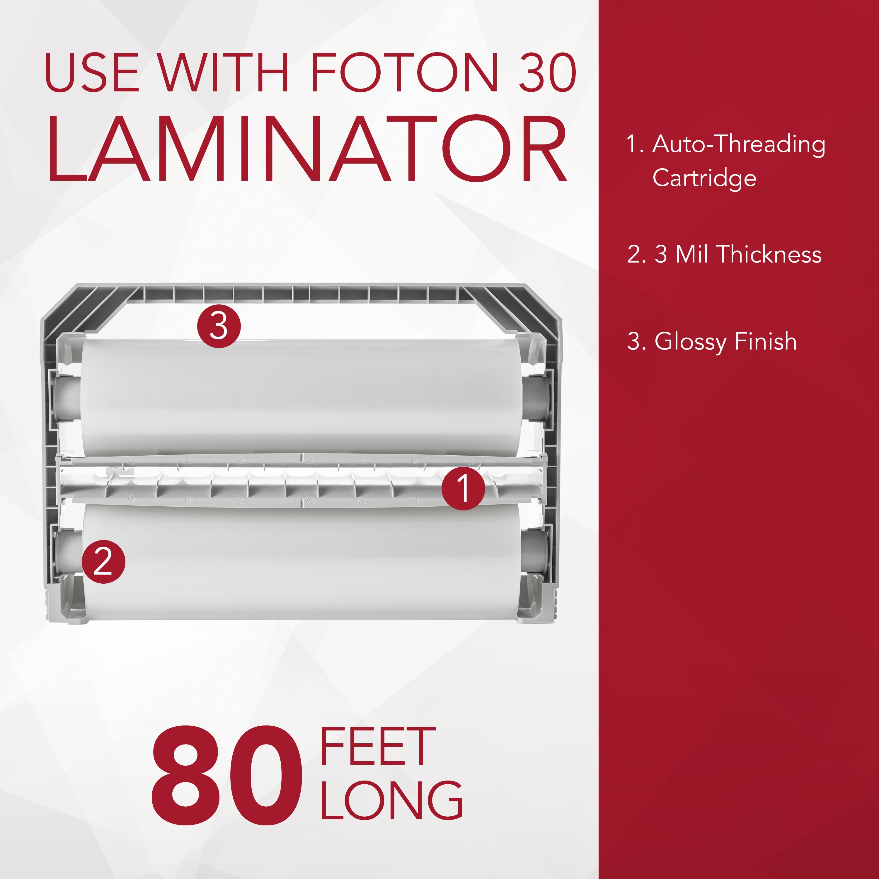 GBC Foton 30 Laminating Film Cartridges