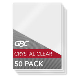 GBC HeatSeal Crystal Clear Laminating Pouches - Menu Size- 10 mil