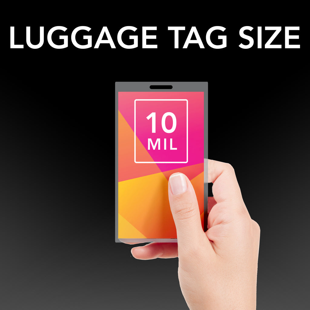 GBC HeatSeal Ultra Clear Laminating Pouches Luggage Tag Size