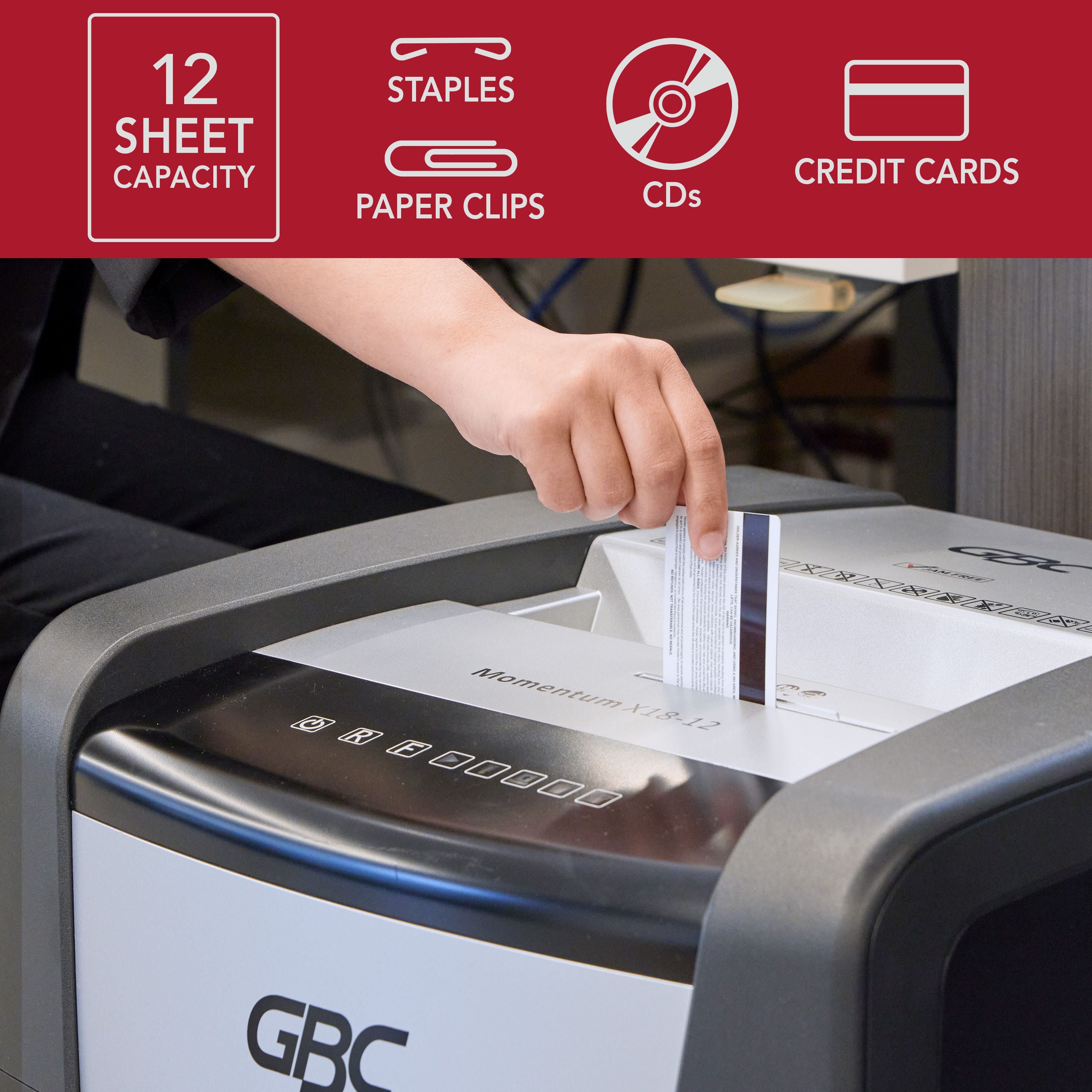 GBC M12-12 Momentum Paper Shredder