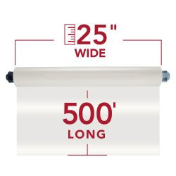 GBC NAP I Pinnacle 27 EZ Load Roll Laminating Film - 1.5 mil - 25" inch x 500' ft (2 Rolls)