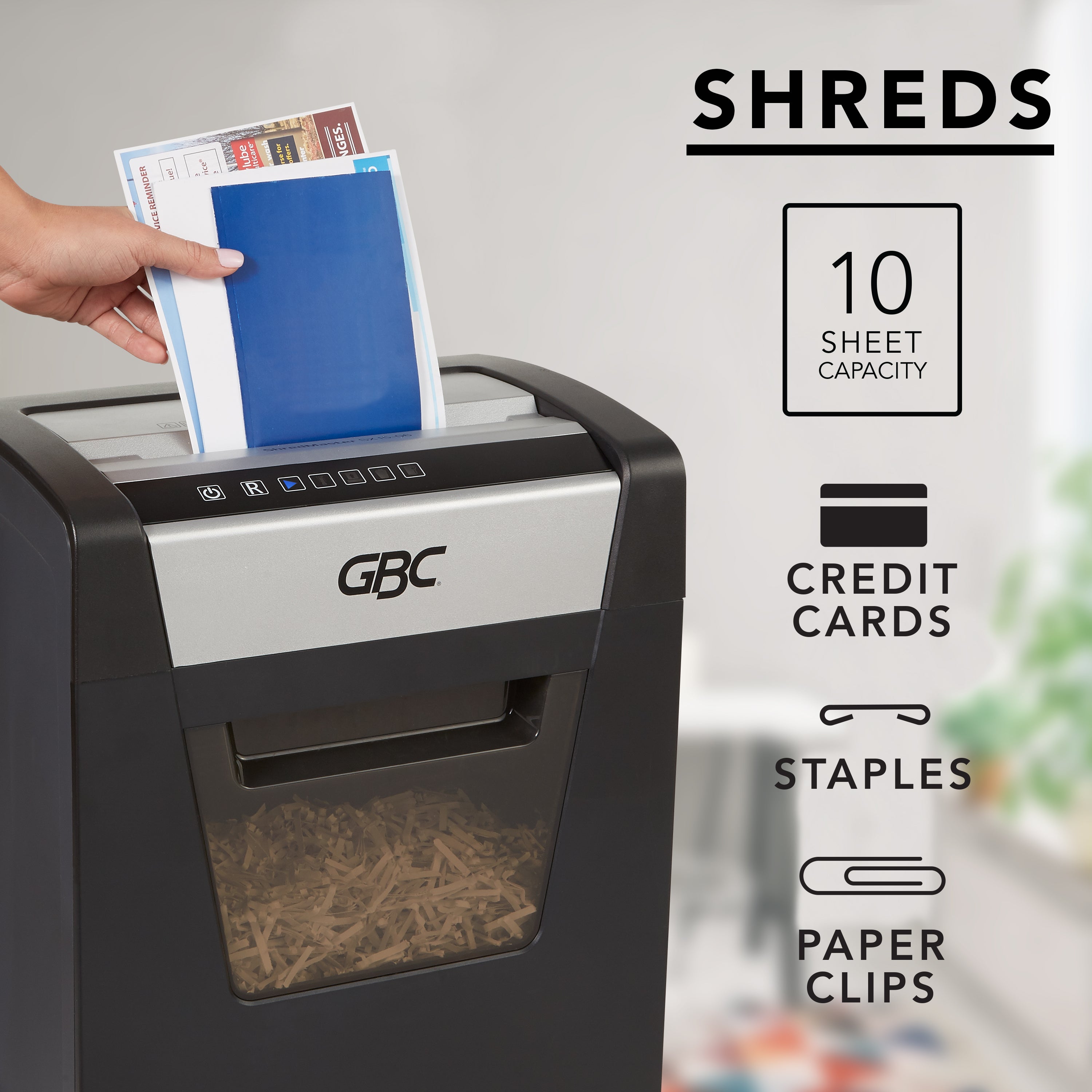 GBC ShredMaster SM10-06 High Security Shredder
