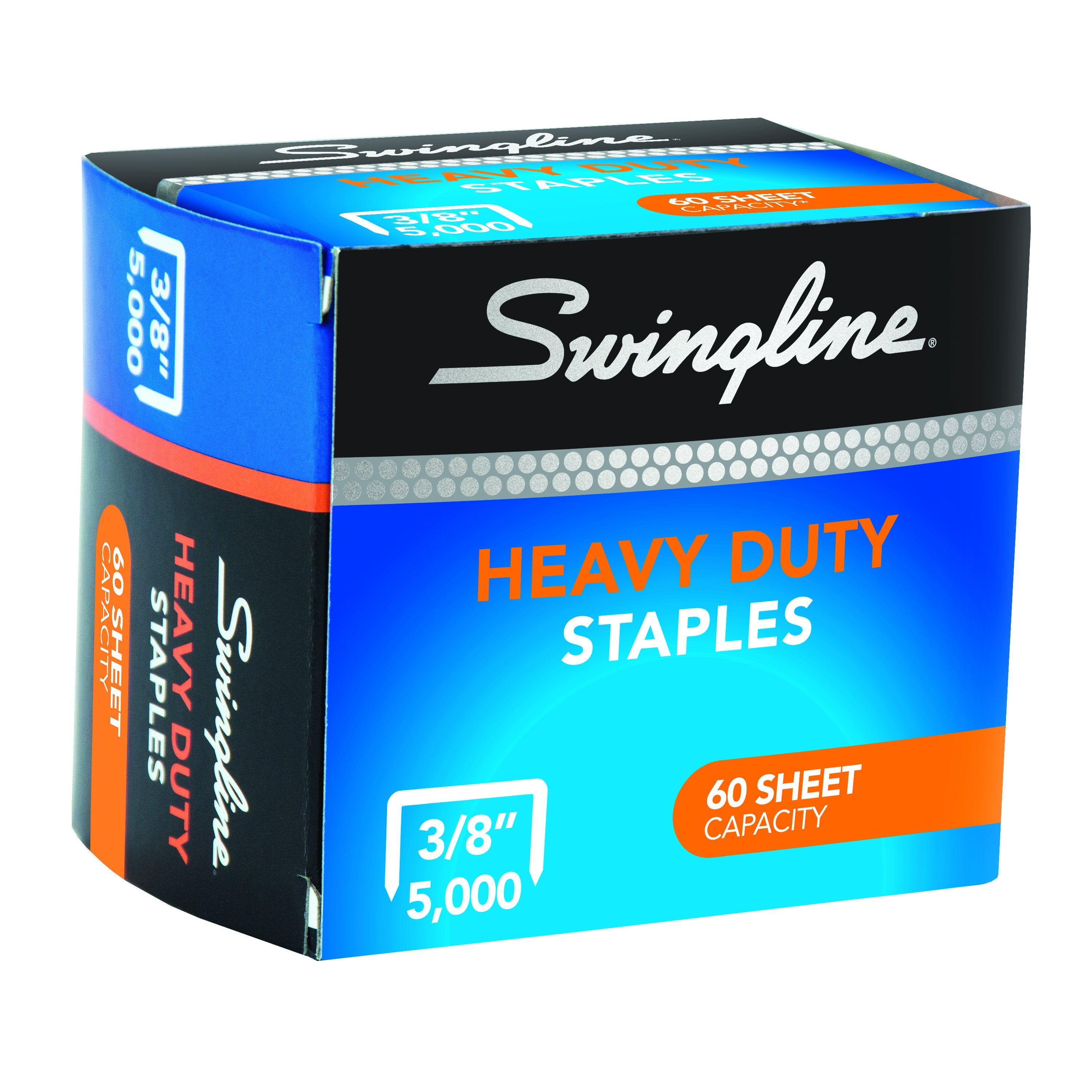 Swingline® Heavy Duty Staples, 3/8" Leg Length, 5,000/Box