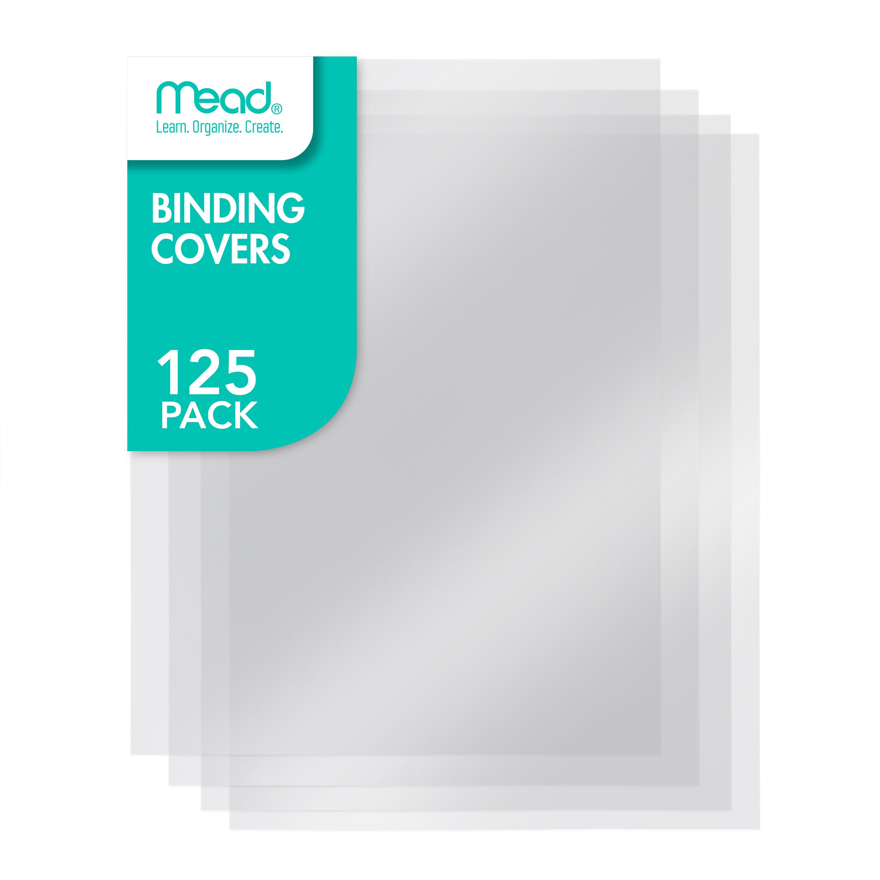 Mead Clear View Binding Covers, 8.75" x 11.25", 125 Pack