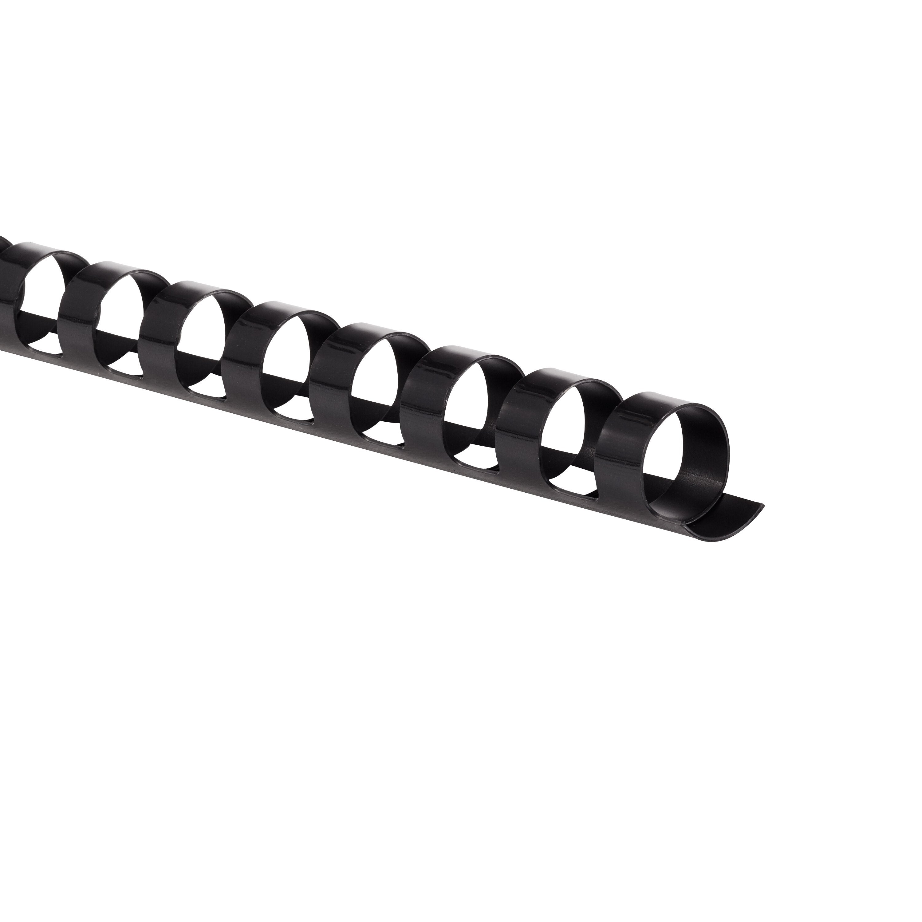 Mead CombBind 7/16" Black Binding Spines, 125 Pack