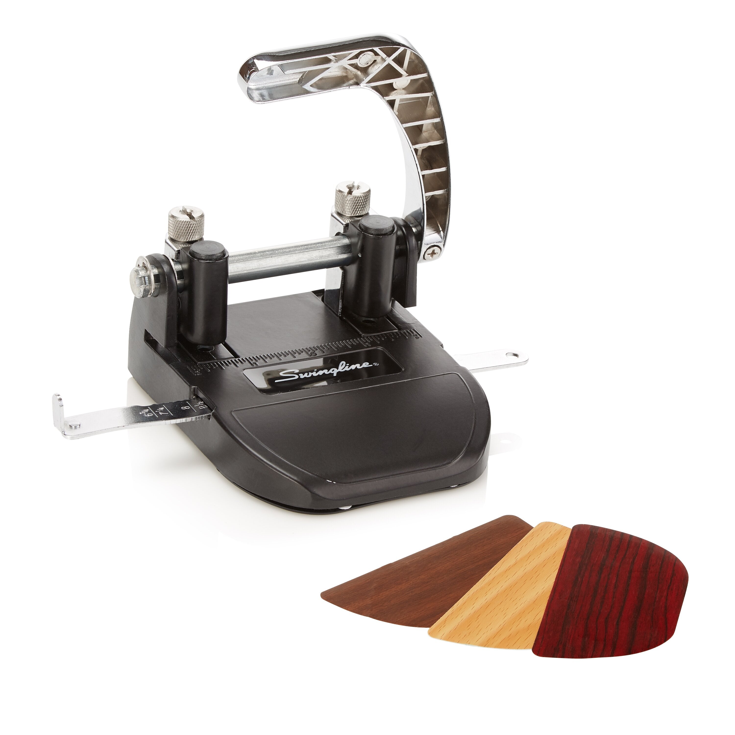 Swingline® Heavy Duty 2-Hole Punch, 40 Sheets, 1/4" - Woodgrain Collection