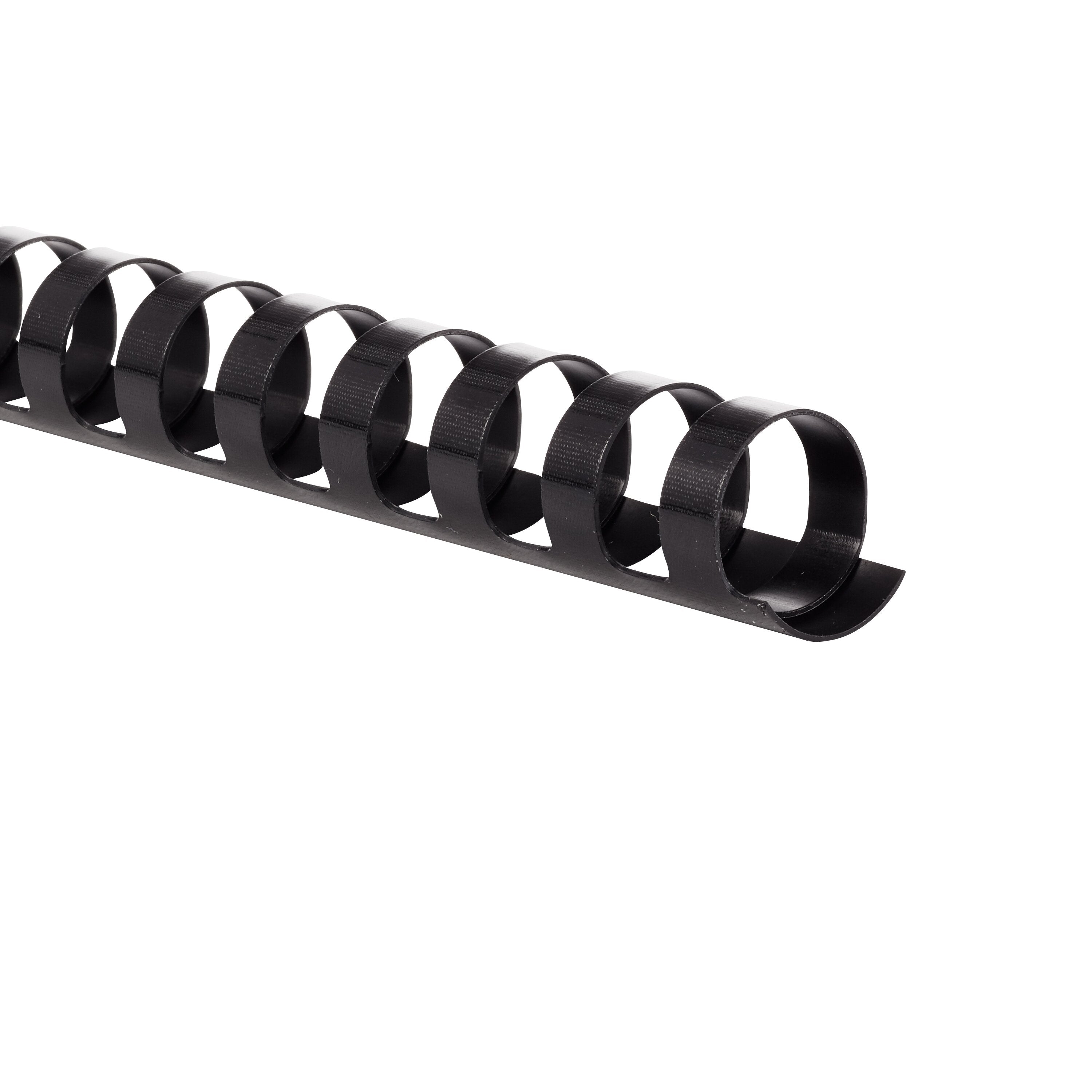 GBC CombBind 5/8" Black Binding Spines, 25 Pack