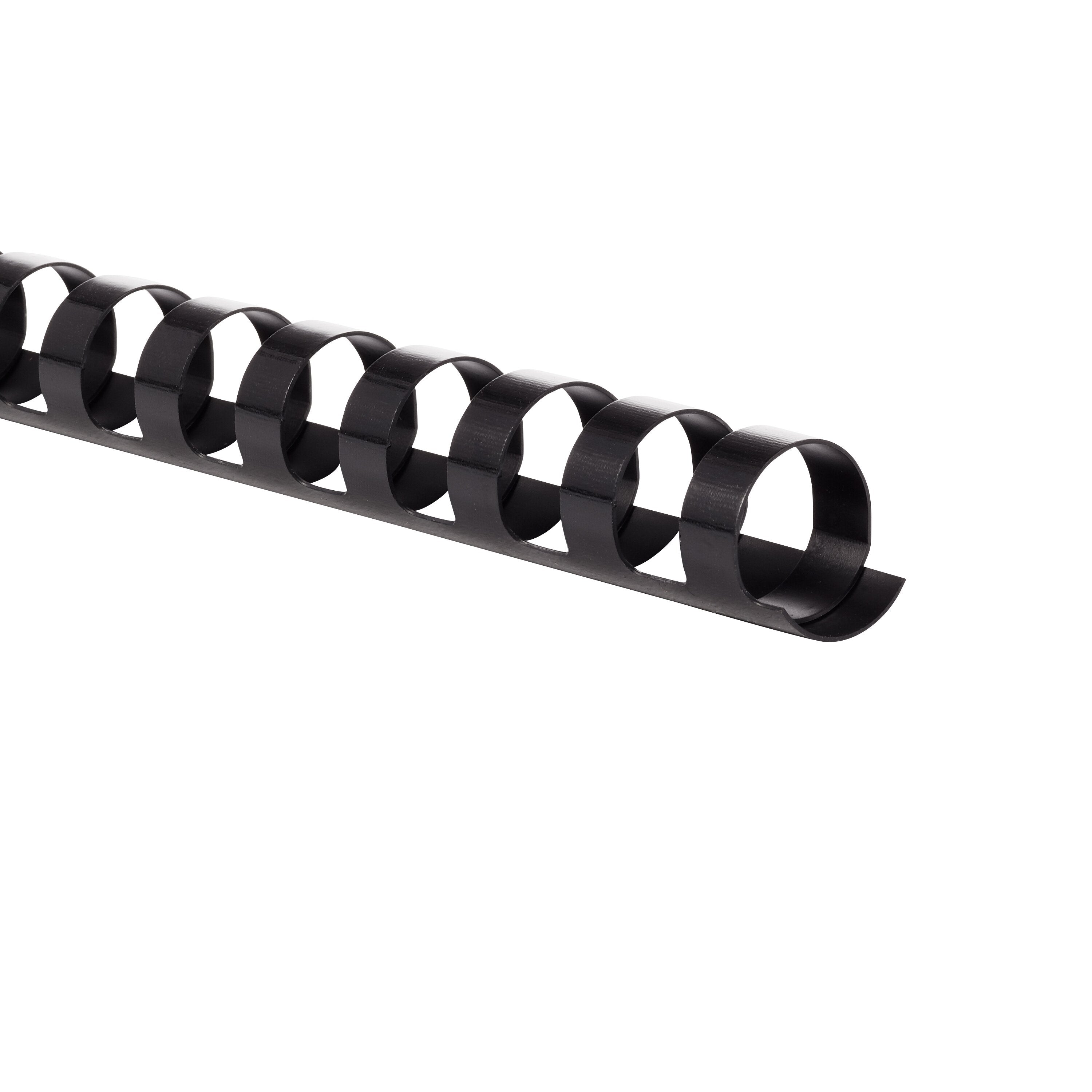 Mead CombBind 9/16" Black Binding Spines, 125 Pack