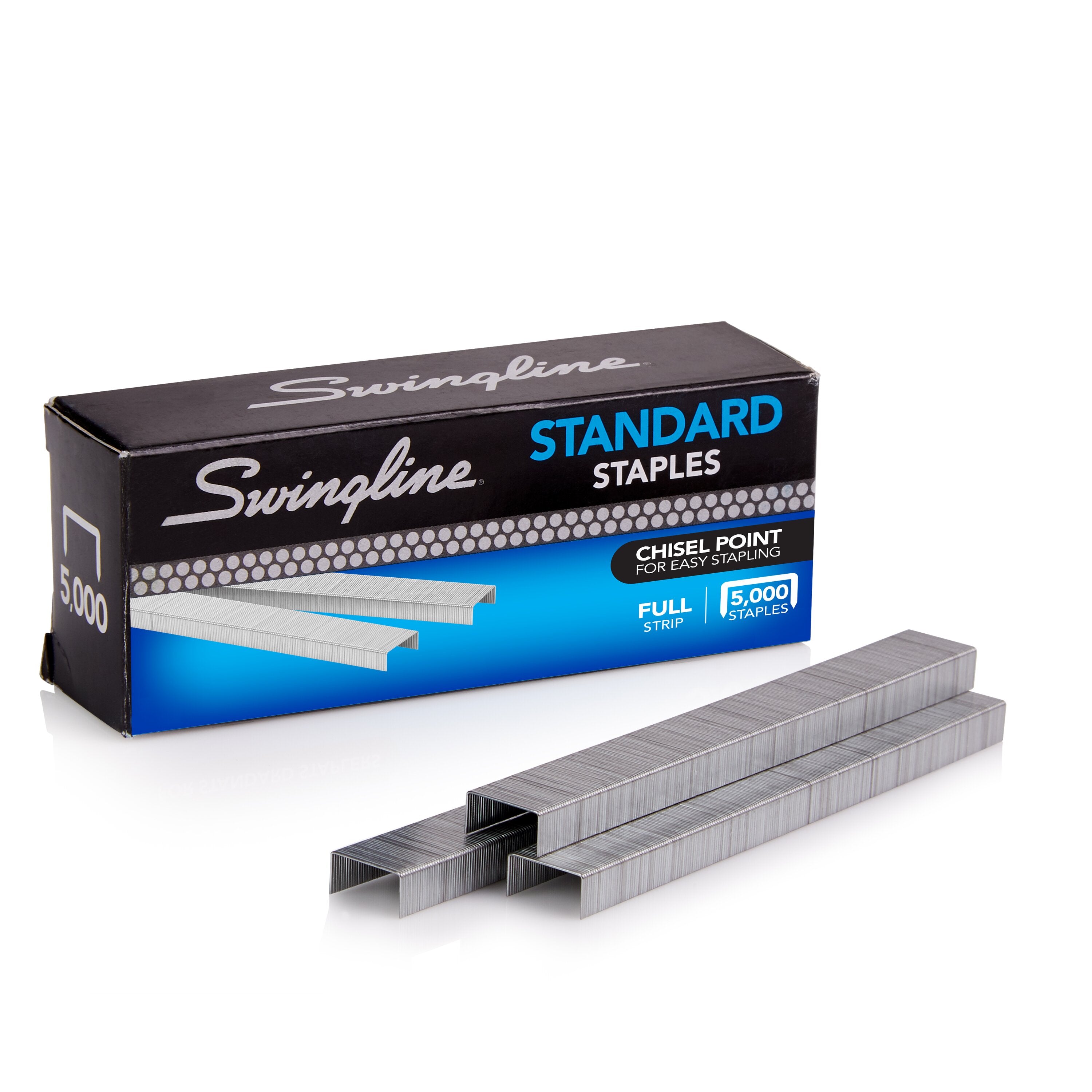 Swingline® Standard Staples, 1/4" Length, 210 Per Strip, 5,000/Box