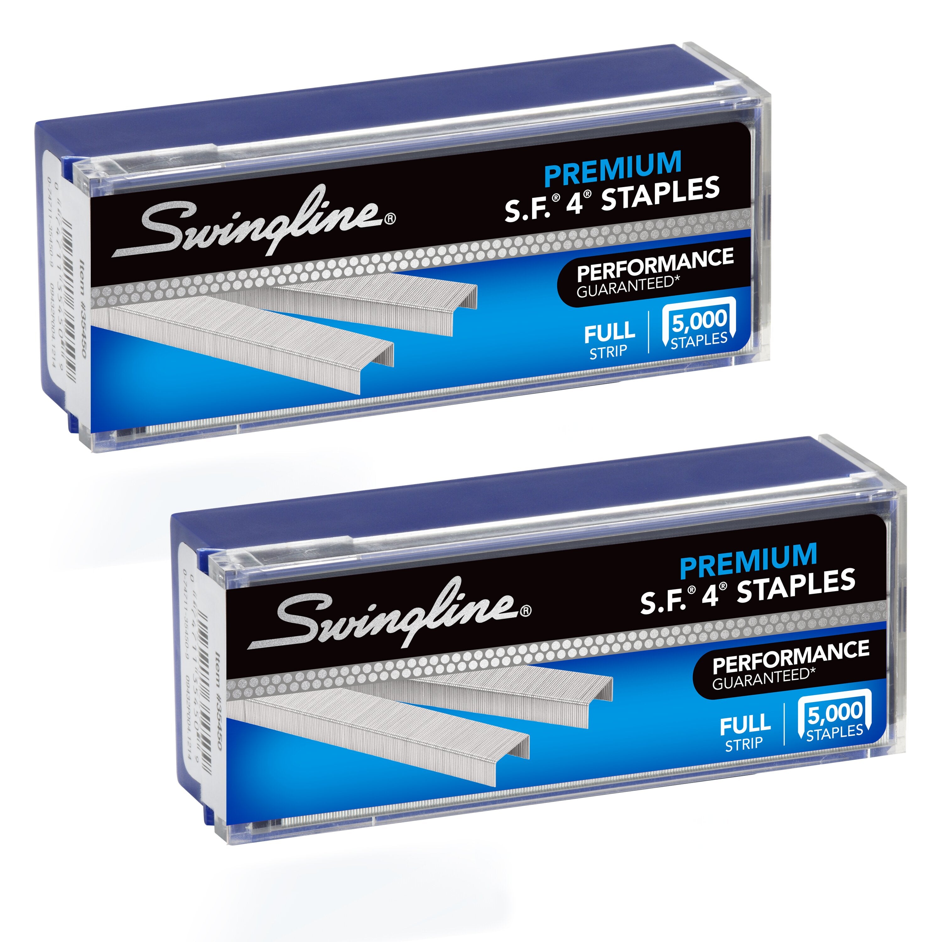 Swingline® S.F.® 4® Premium Staples, 1/4" Length, 210 Per Strip, 5,000/Box, 2 Pack - Stapling Essentials