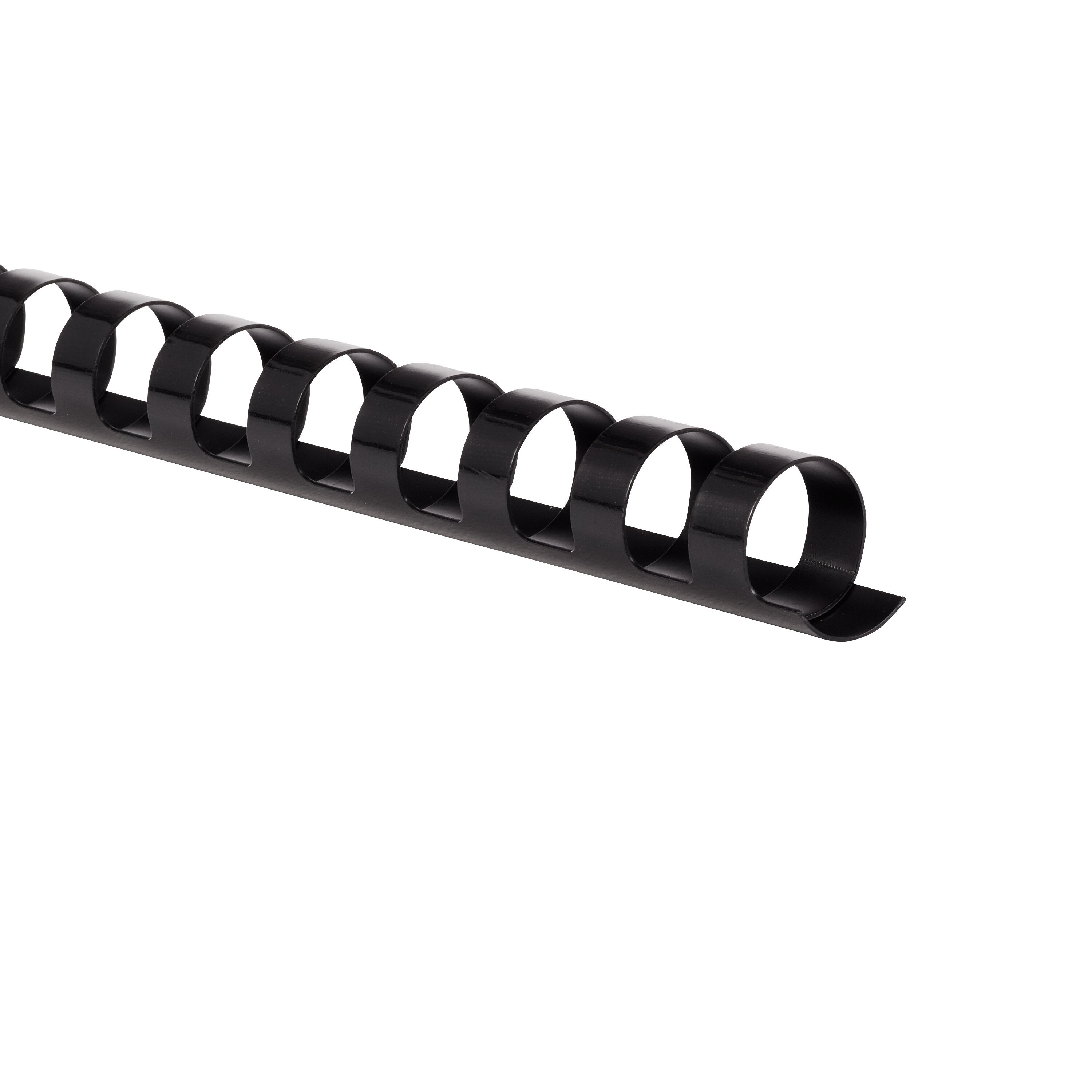 Mead CombBind Binding Spines - 1/2" Black (125 Pack)