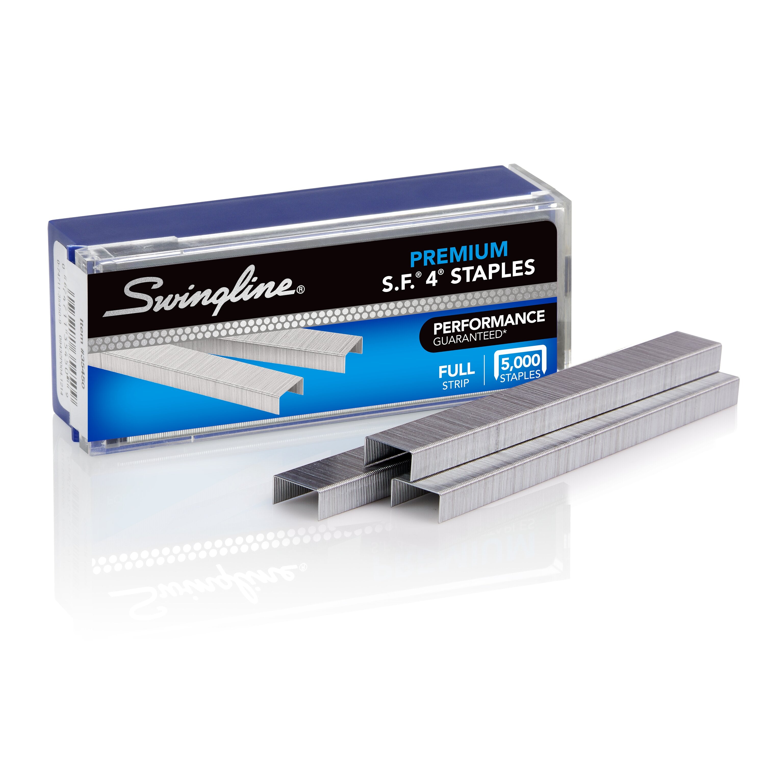 Swingline® S.F.® 4® Premium Staples, 1/4" Length, 210 Per Strip, 5,000/Box, 5 Pack