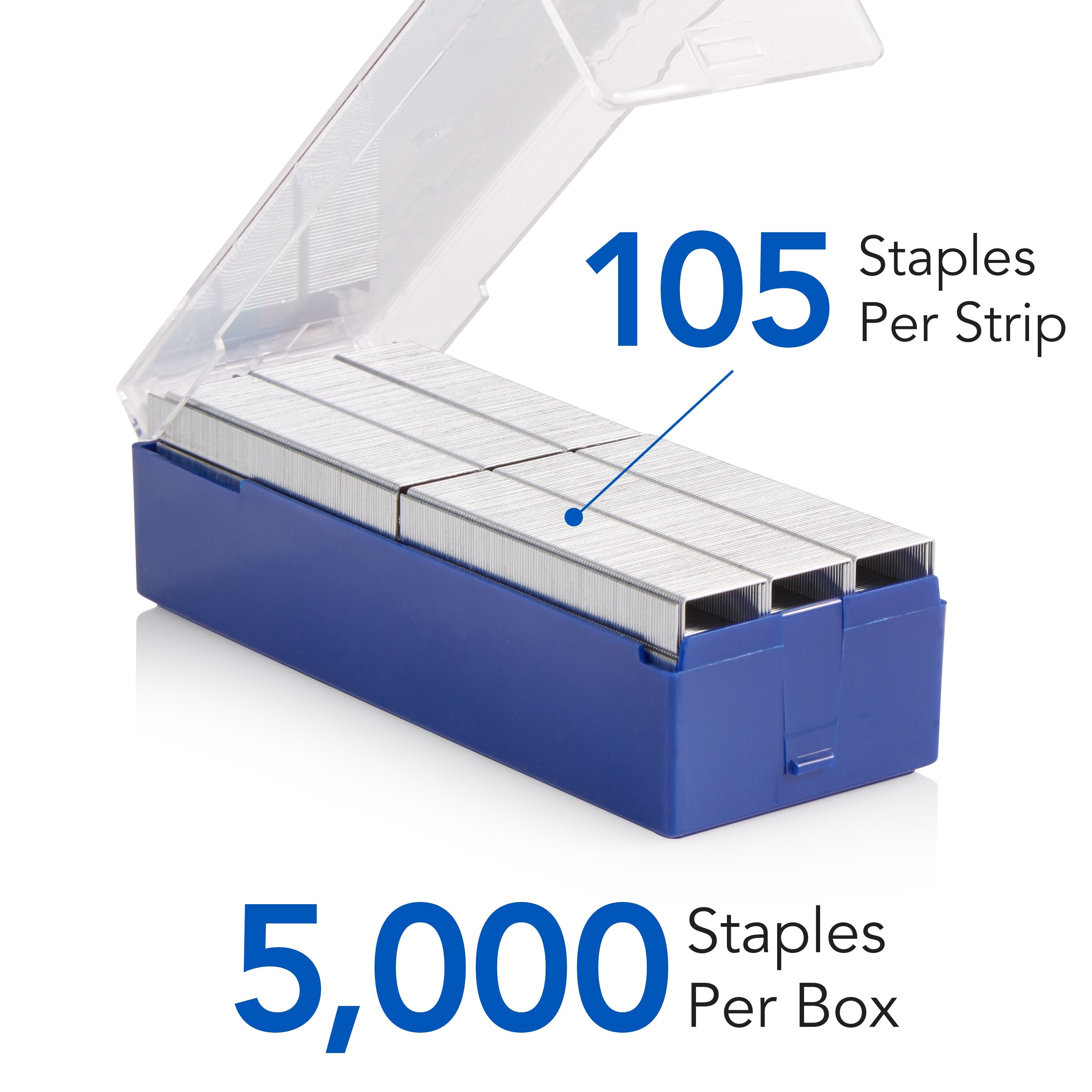 Swingline® S.F.® 3 Premium Staples, 1/4" Leg, 105/Strip, 5,000/Box