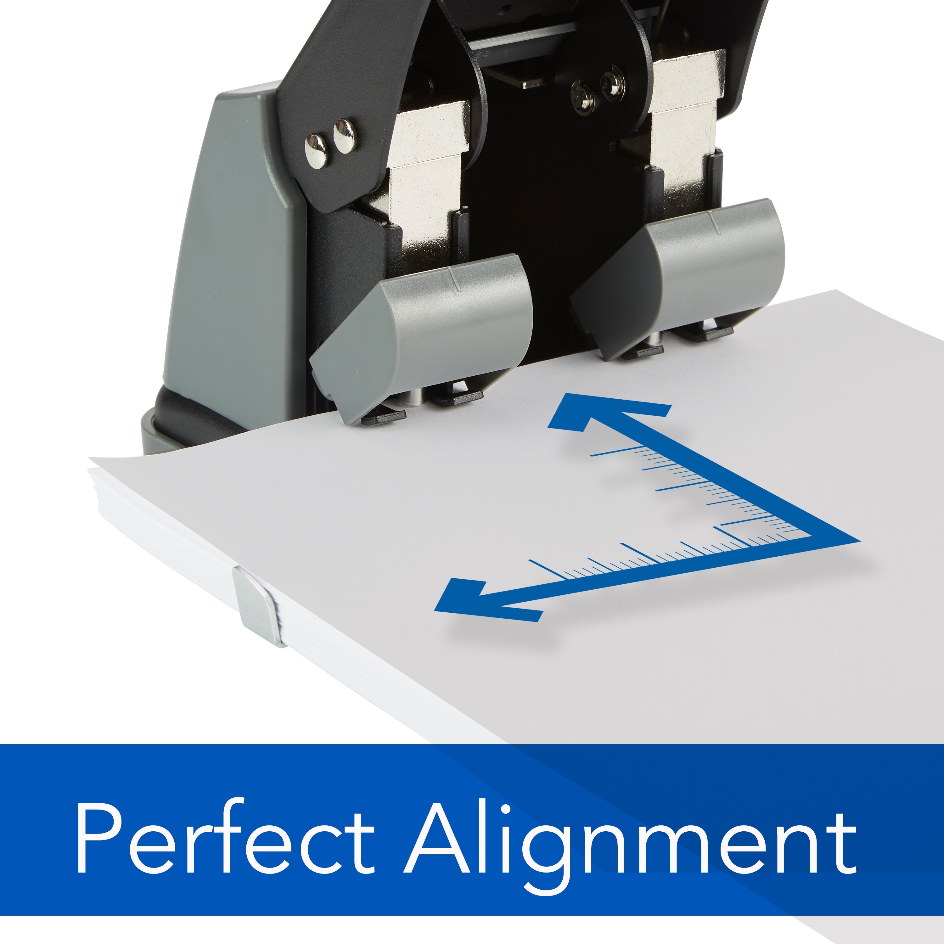 Swingline® High Capacity 2-Hole Punch, Fixed Centers, 100 Sheets - Model: SC-200FH-P100