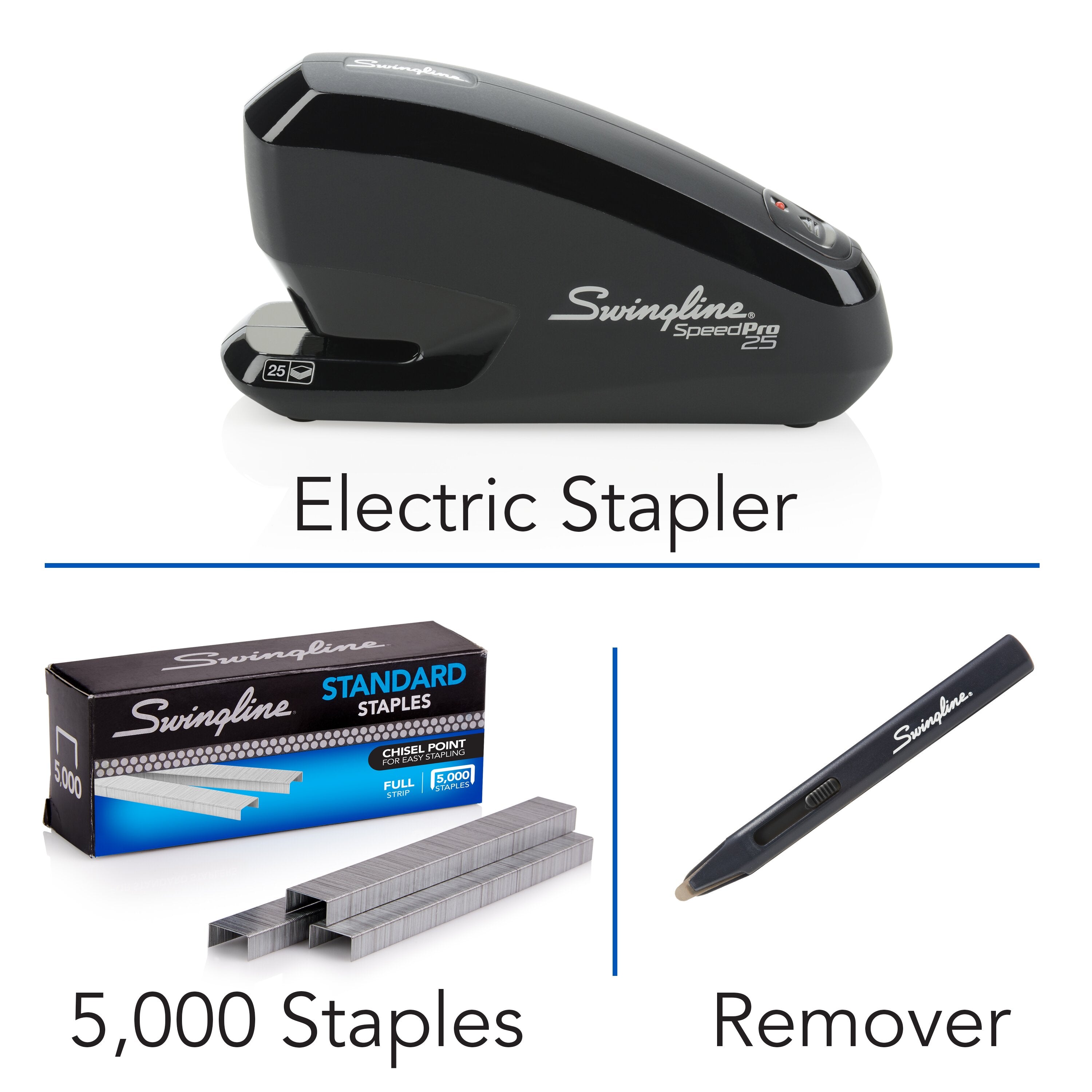 Swingline® Speed Pro™ 25 Electric Stapler Value Pack - 25 Sheet Capacity