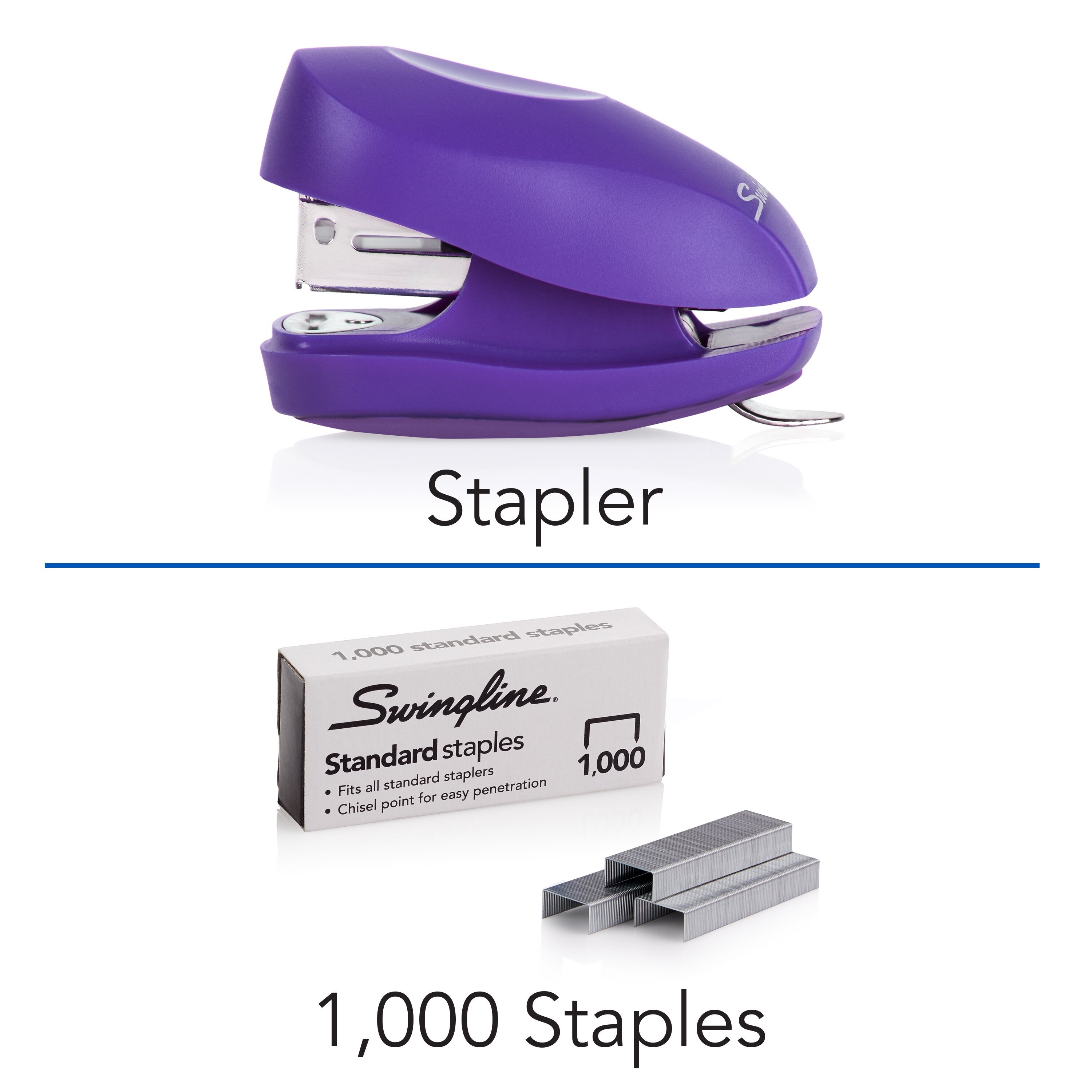 Swingline® Tot® Stapler, Purple - 12 Sheet Capacity