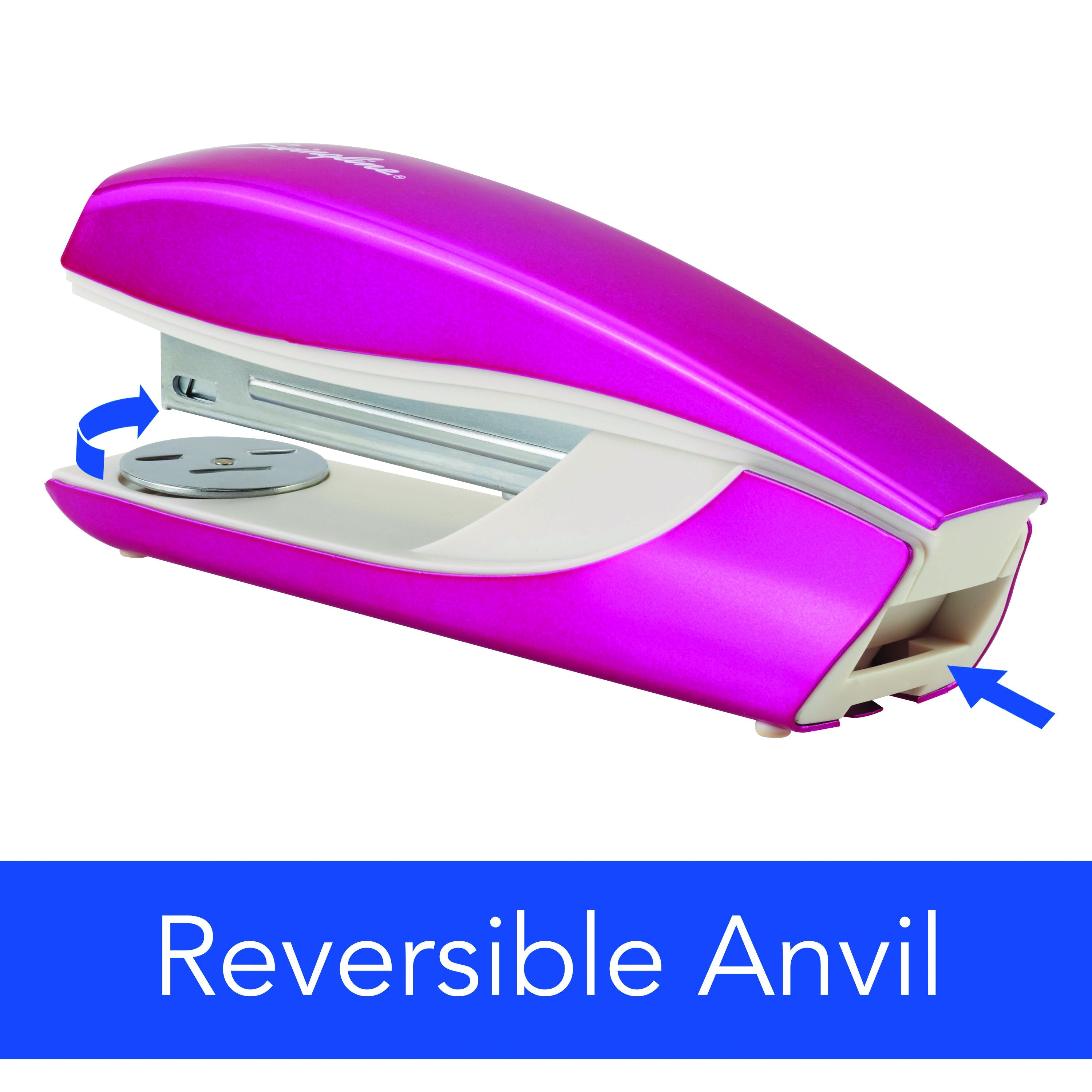 Swingline NeXXt Series WOW Desktop Stapler - 40 Sheets Capacity - 1 Each - Pink Swingline NeXXt Series WOW Desktop Stapler - 40 Sheets Capacity - 1 Each - Pink