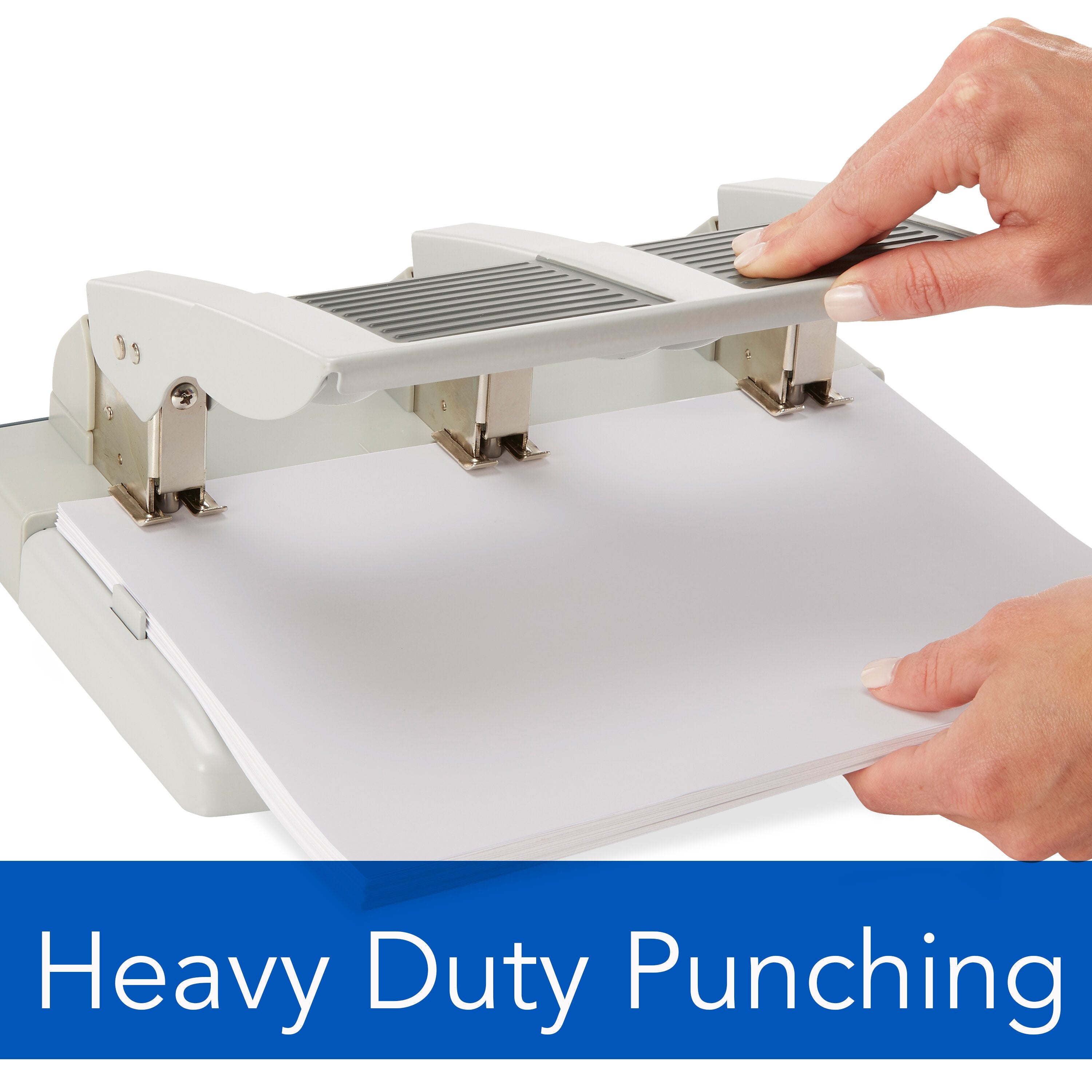 Swingline® 3-Hole Heavy Duty Punch, Model HD-75, Antimicrobial, High Capacity