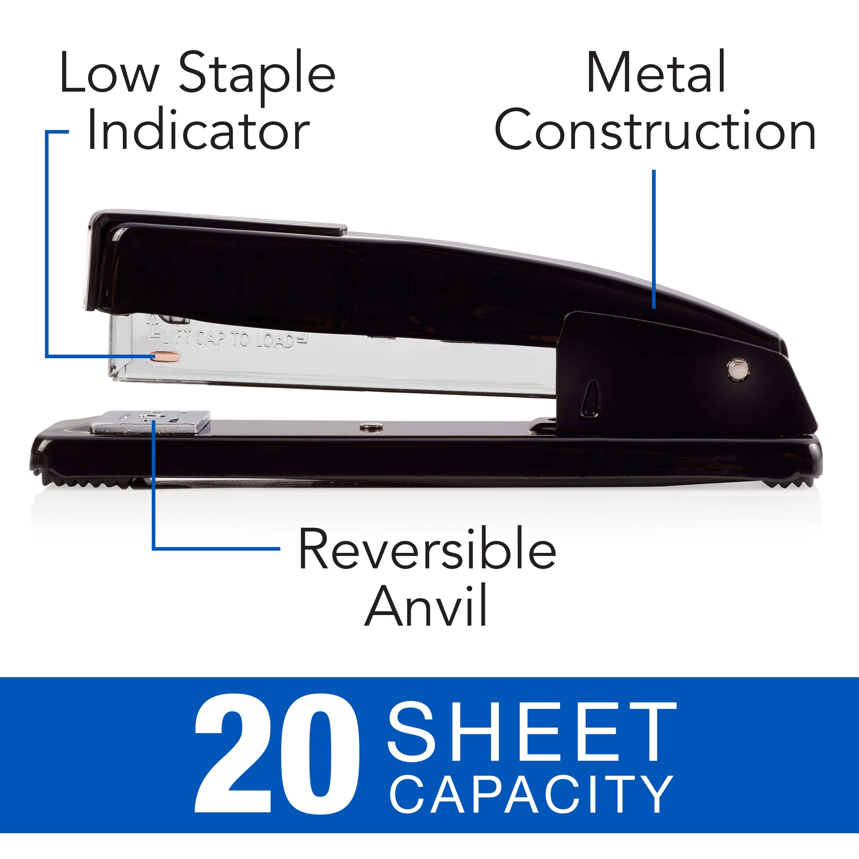 Swingline® Commercial Desk Stapler, Model 20B, Black