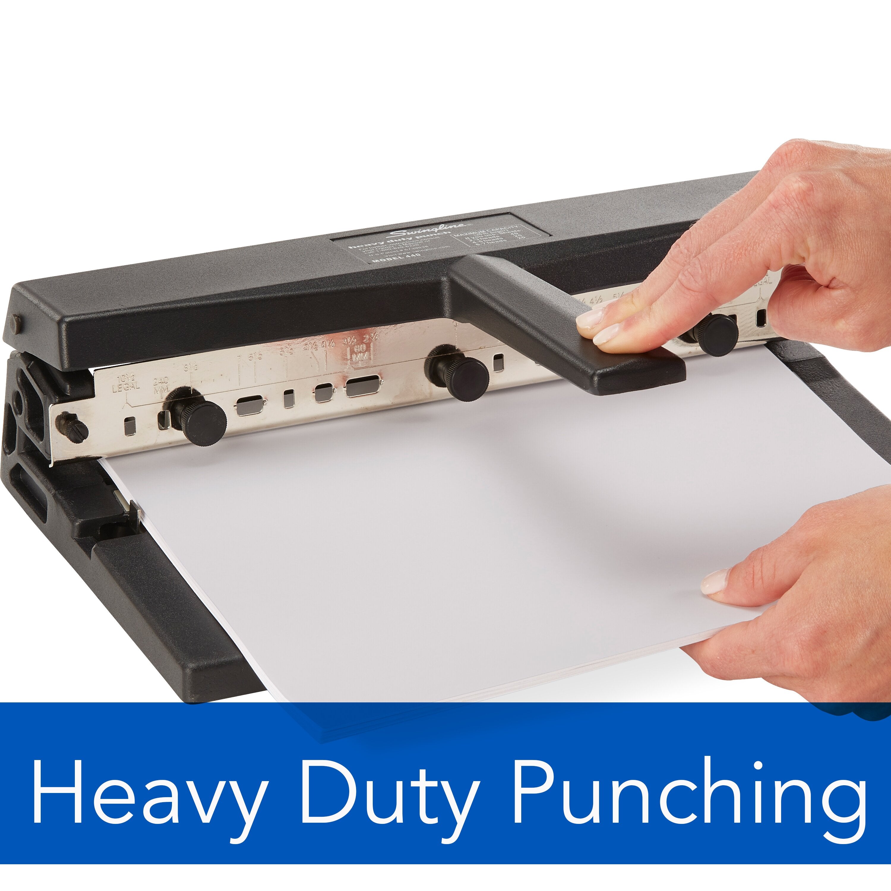 Swingline® Heavy Duty Punch, Model 2-7H, A4, 40 Sheets