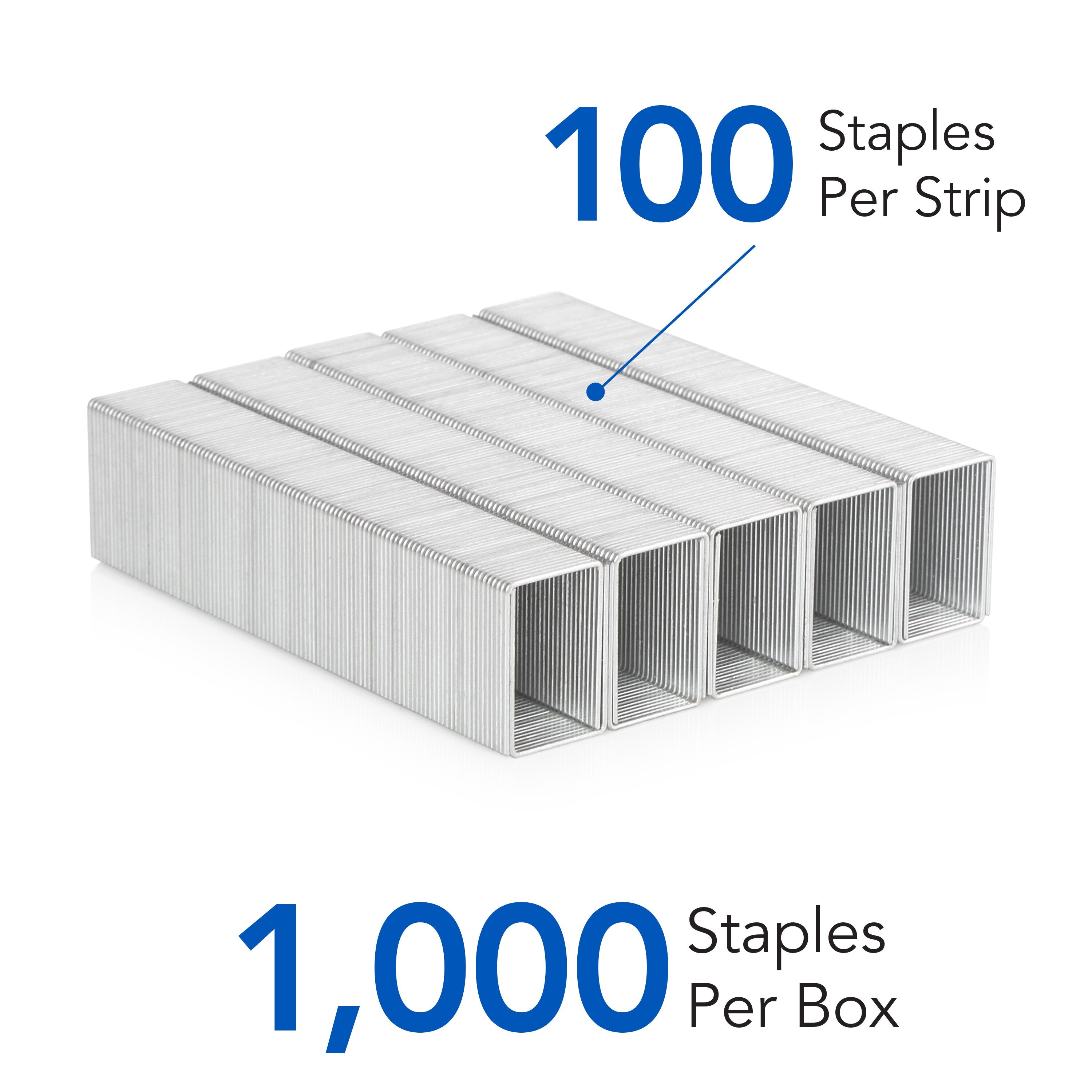 Swingline® Premium Heavy Duty Staples, 3/4" Leg, 100 Per Strip, 1,000/Box